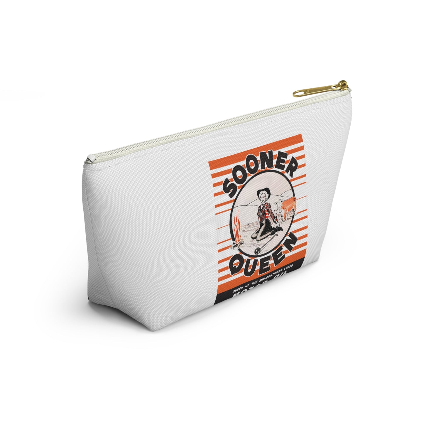 sooner queen Accessory Pouch w T-bottom