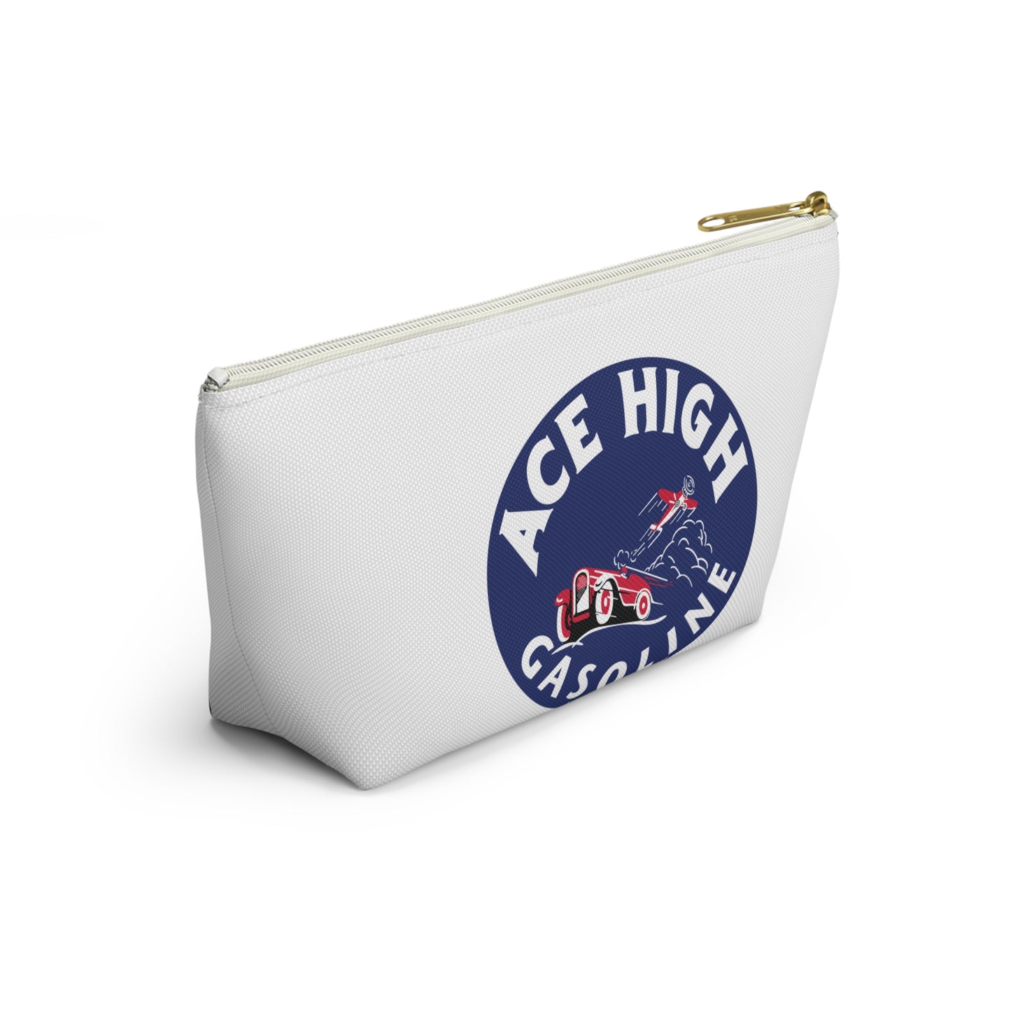 Ace High Gasoline Accessory Pouch — Vintage Petroliana Gift | The Faded Label Co.