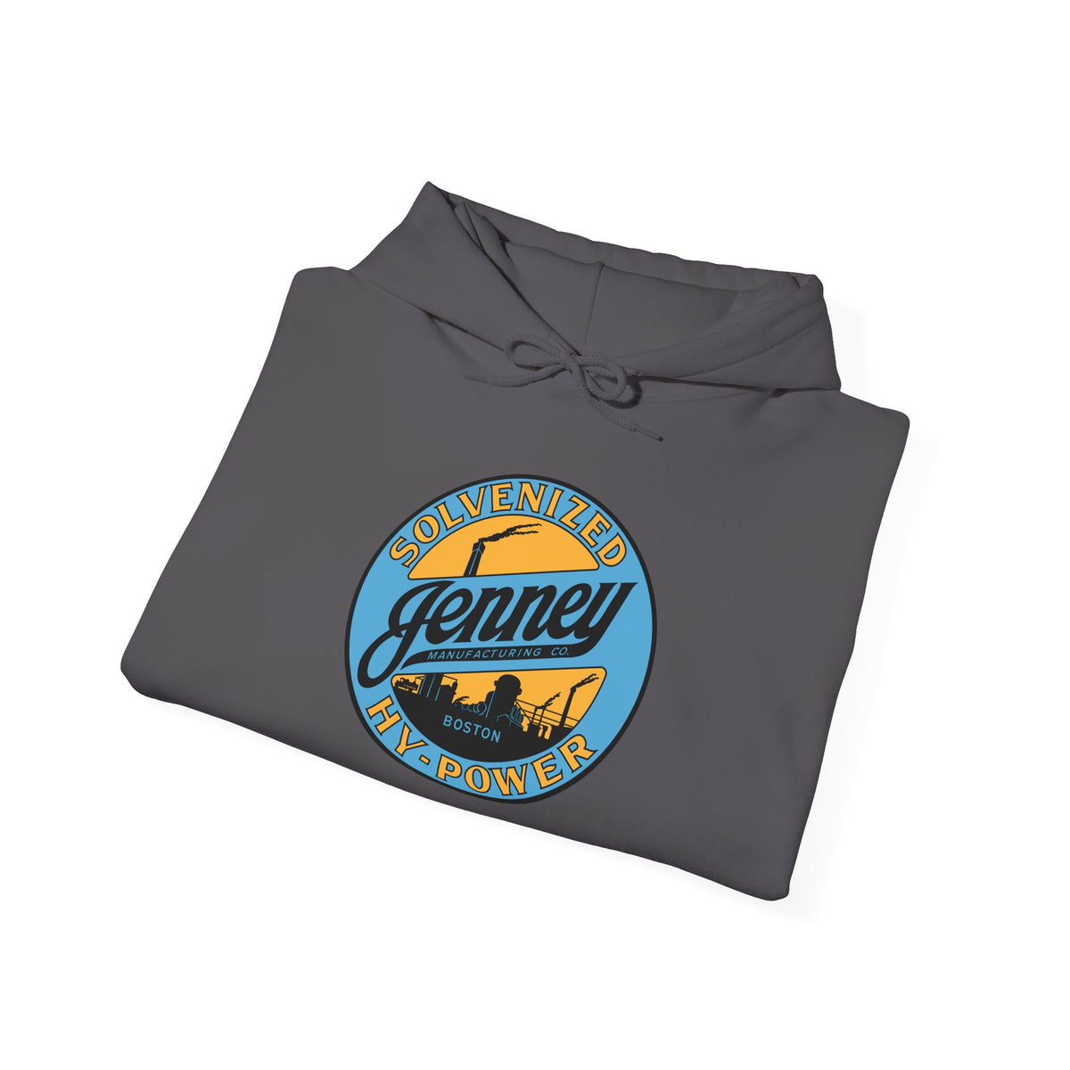 Jenney Hy-Power Hoodie — Vintage Boston Petroliana | The Faded Label Co.