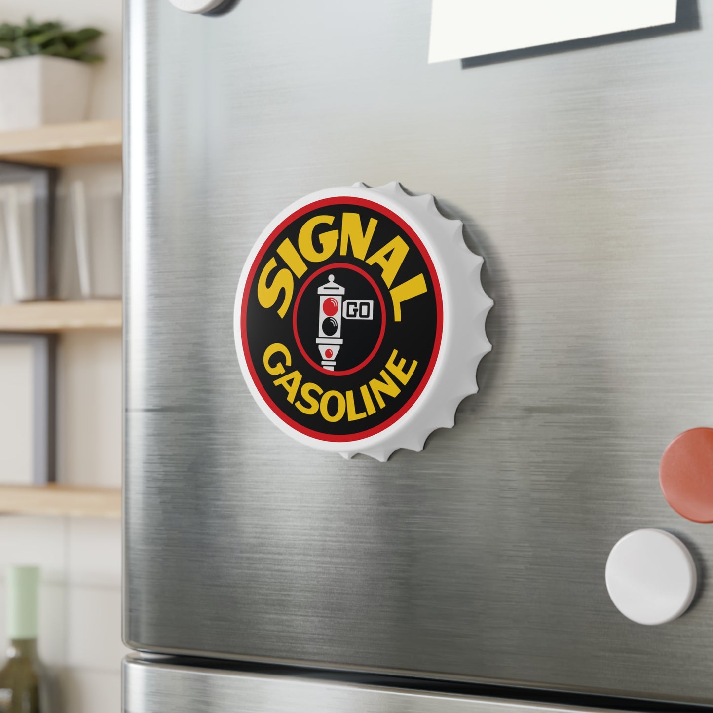 Signal Gasoline Bottle Opener — Vintage California Petroliana Gift | The Faded Label Co.