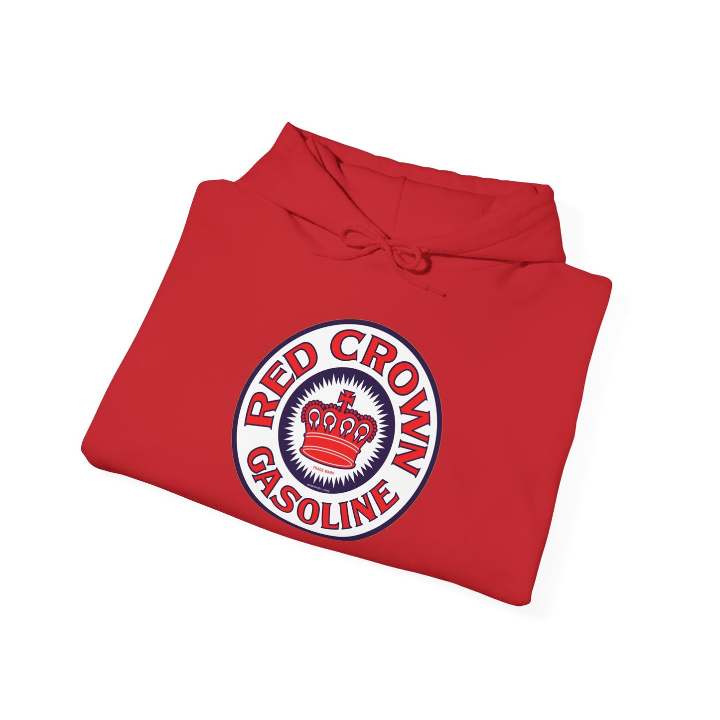 Red Crown Gasoline Logo Hoodie — Vintage Retro Gas Station Pullover