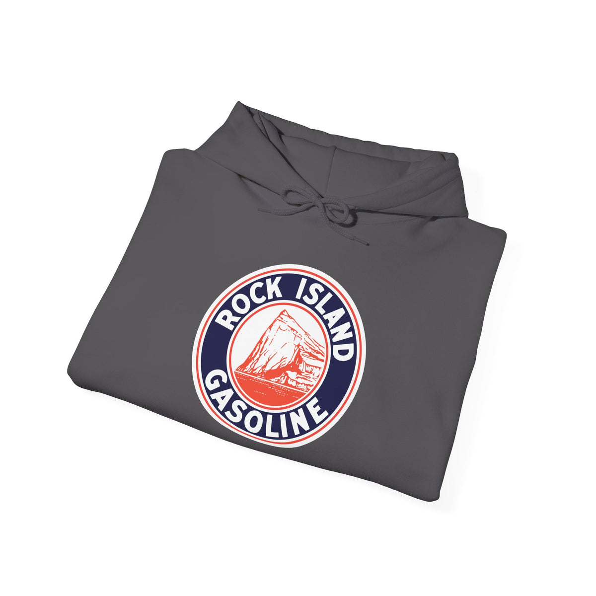 Rock Island Gasoline Hoodie — Vintage Petroliana | The Faded Label Co.