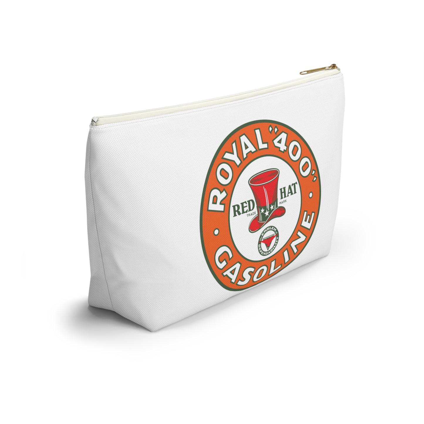 Red Hat Royal 400 Gasoline Accessory Pouch — Vintage Rare Petroliana Gift | The Faded Label Co.