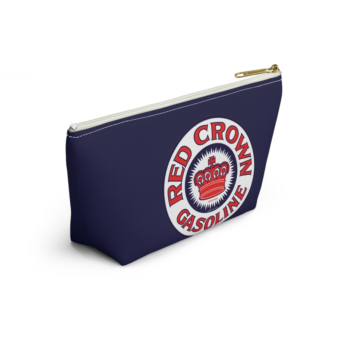 Red Crown Gasoline Accessory Pouch — Vintage Standard Oil Petroliana Gift | The Faded Label Co.
