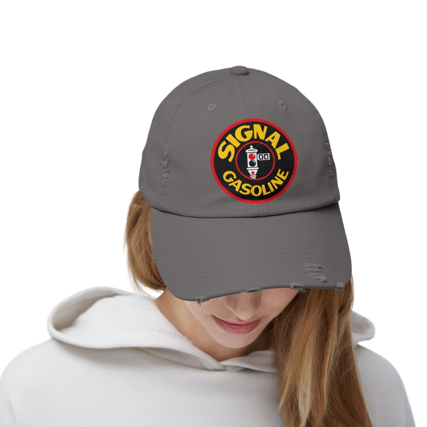Signal Gasoline Distressed Cap – Vintage Gas Station Logo Hat