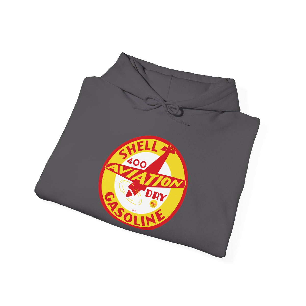 Shell Aviation 400 Hoodie — Vintage Airplane Petroliana | The Faded Label Co.