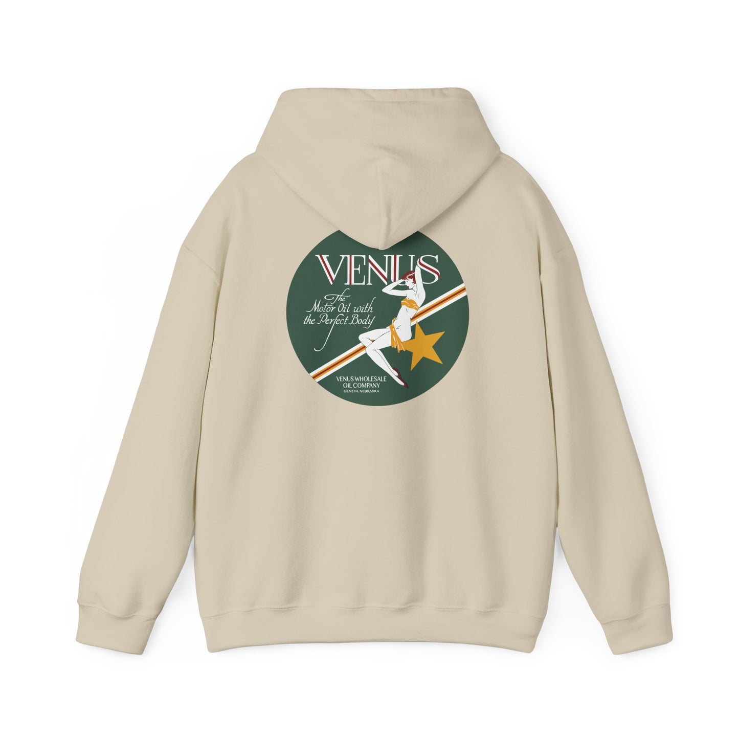 Venus Retro Rocket Hoodie — Vintage Space Pinup Graphic Sweatshirt