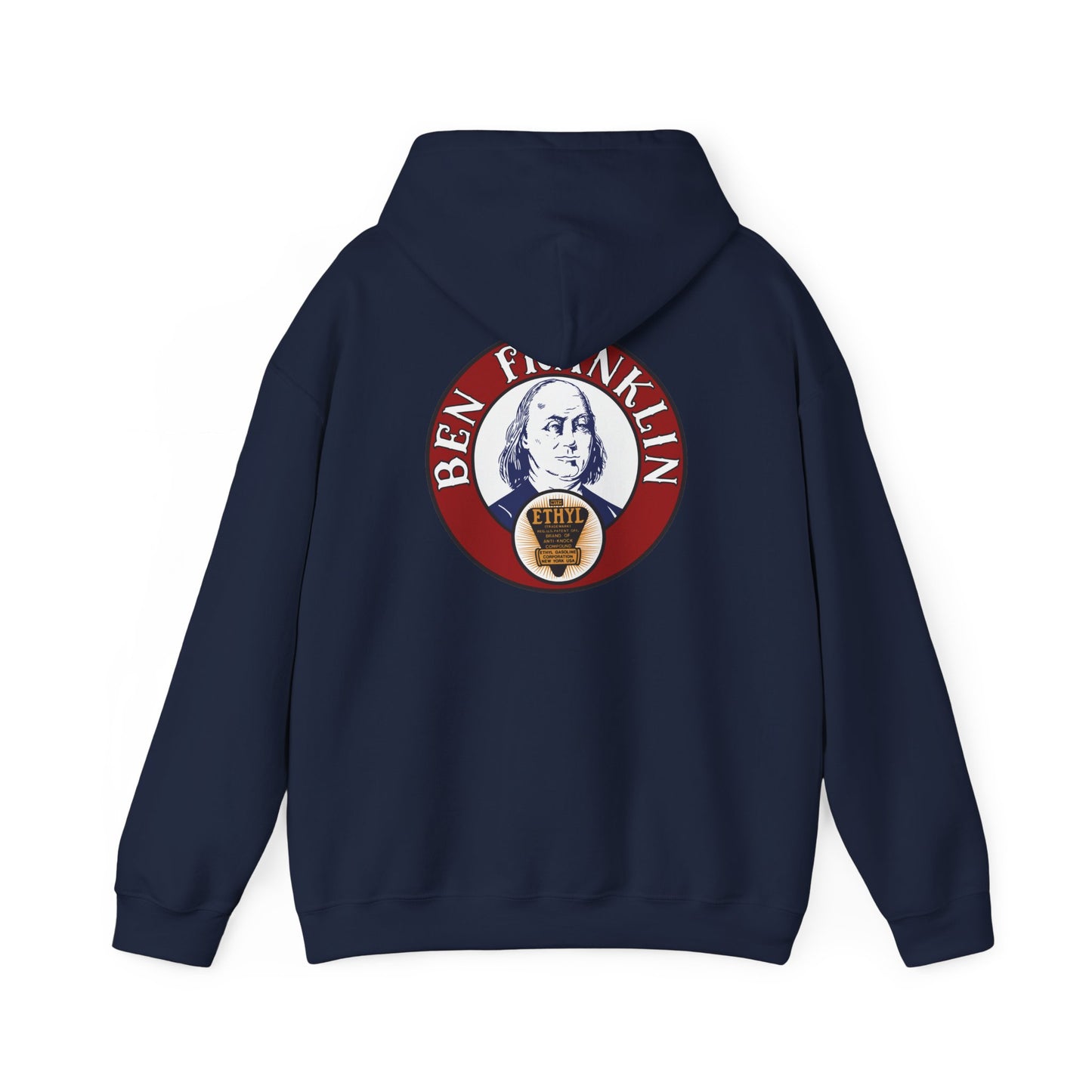 Ben Franklin ethyl Hoodie — Vintage Patriotic Americana Pullover