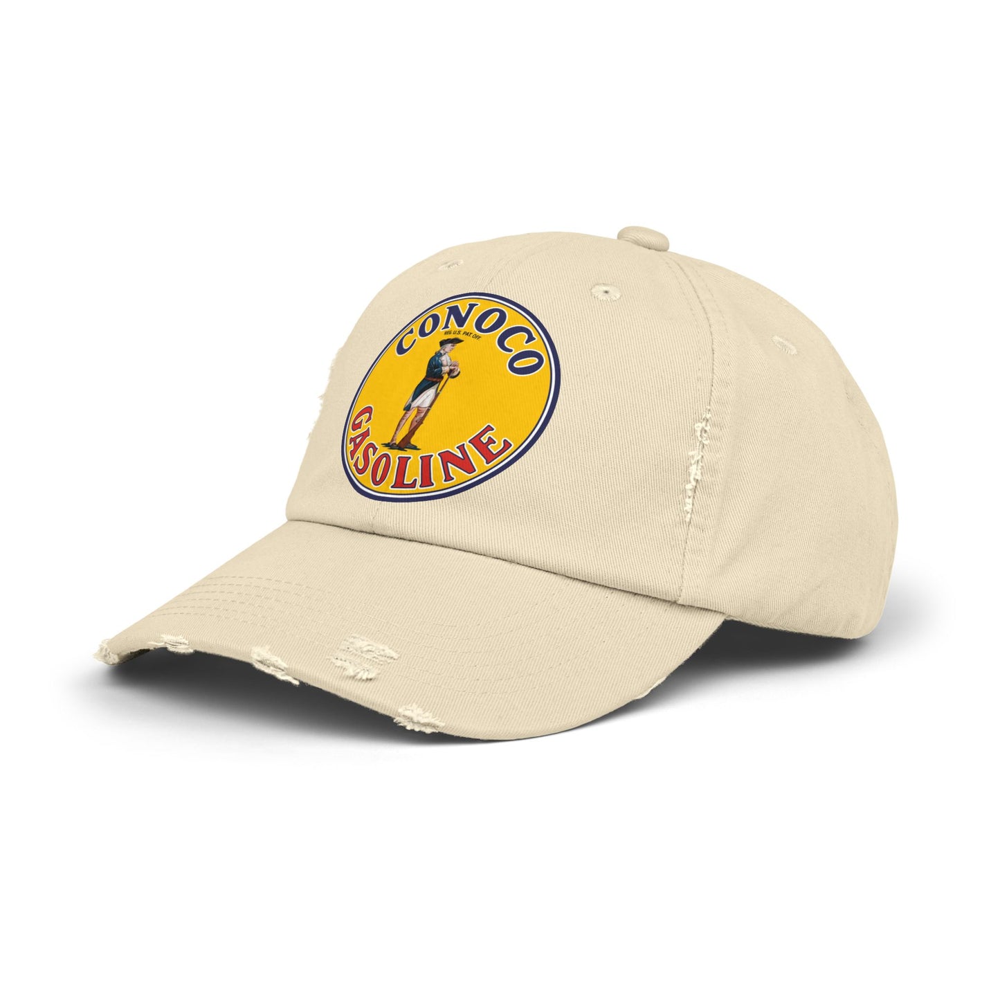 Conoco Minute Man Distressed Cap — Vintage Petroliana Hat | The Faded Label Co.