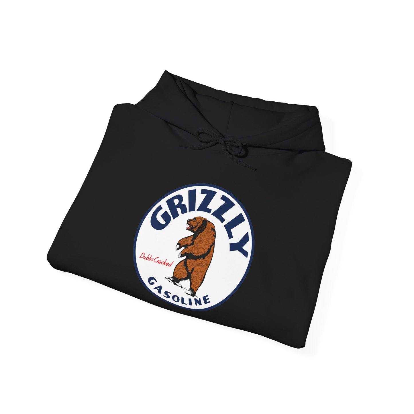 Grizzly Gasoline Logo Hoodie – Retro Bear Graphic Sweatshirt