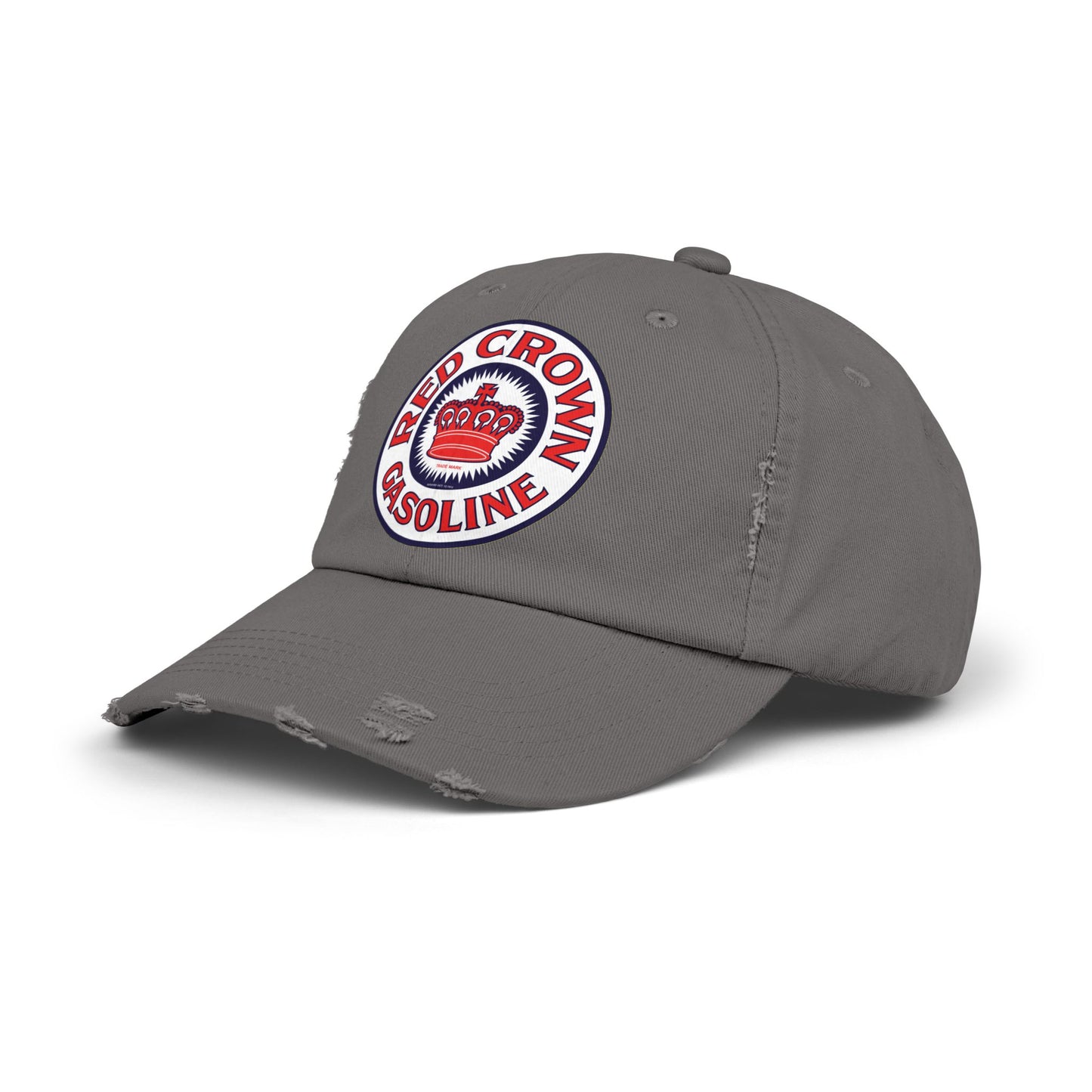 Red Crown Gasoline Distressed Cap — Vintage Standard Oil Petroliana Hat | The Faded Label Co.