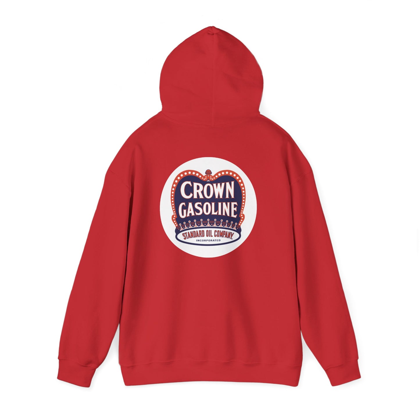 Crown Gasoline Vintage Logo Hoodie – Retro Gas Station Graphic Sweatshirt
