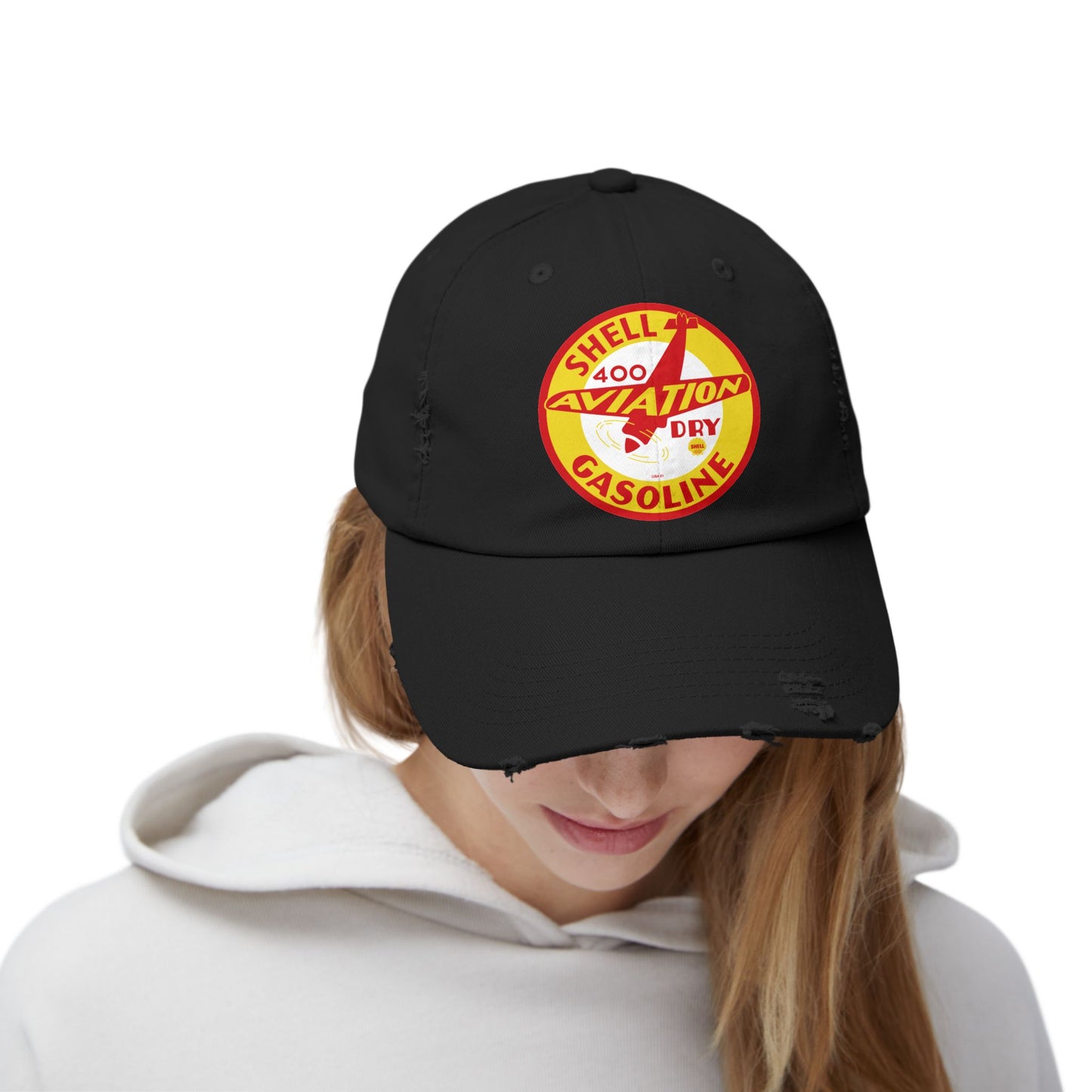 Shell aviation 400 Gasoline Aviation Patch Cap – Vintage Shell 400 Distressed Hat