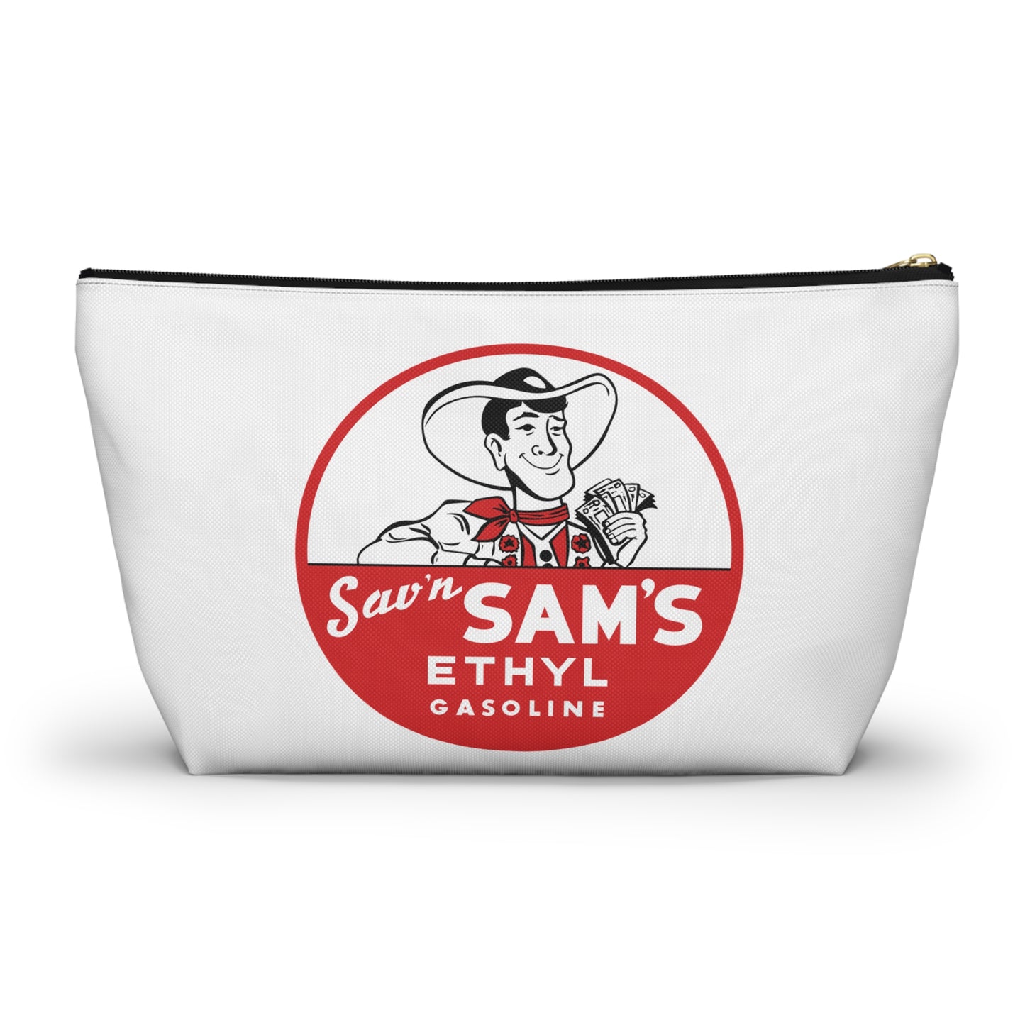 Sam's Ethyl Gasoline Accessory Pouch — Vintage Petroliana Gift | The Faded Label Co.