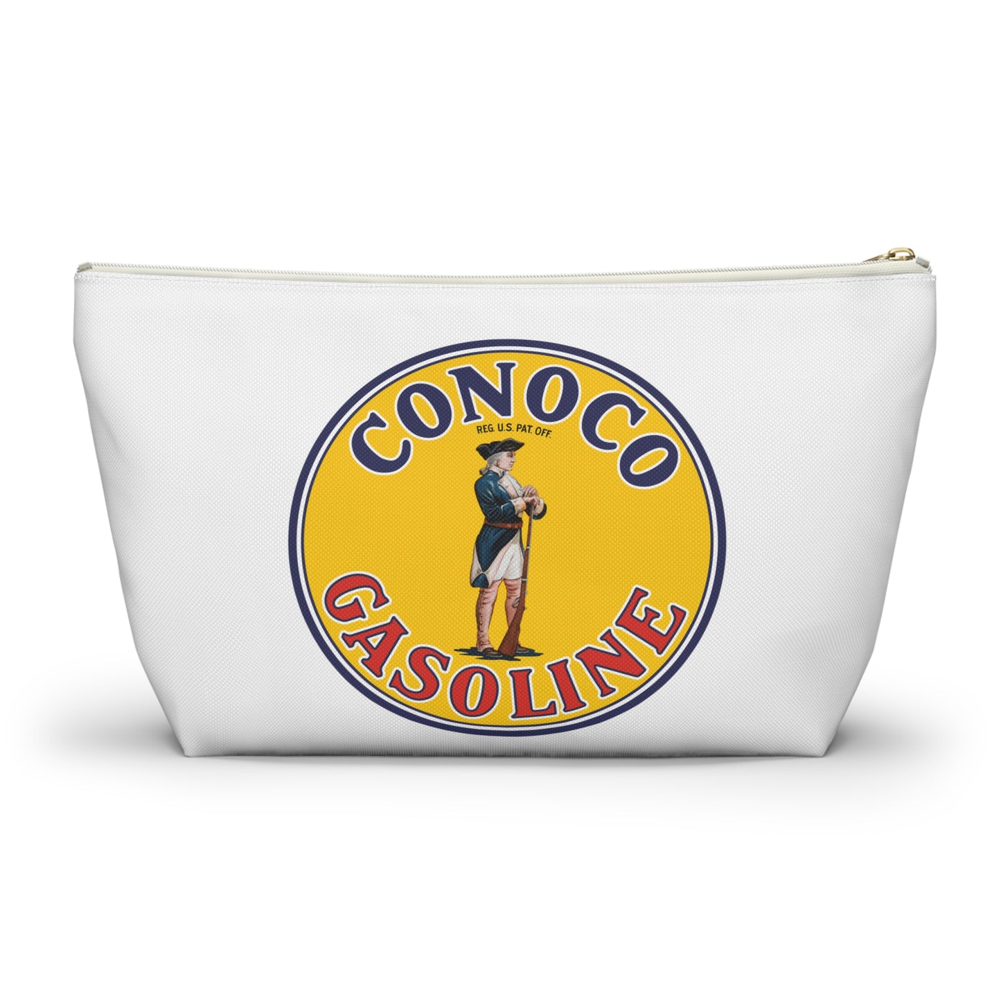 Conoco Minute Man Accessory Pouch — Vintage Petroliana Gift | The Faded Label Co.
