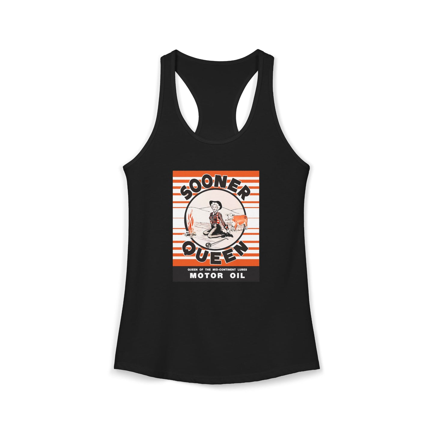 sooner queen Women's Ideal Racerback Tank