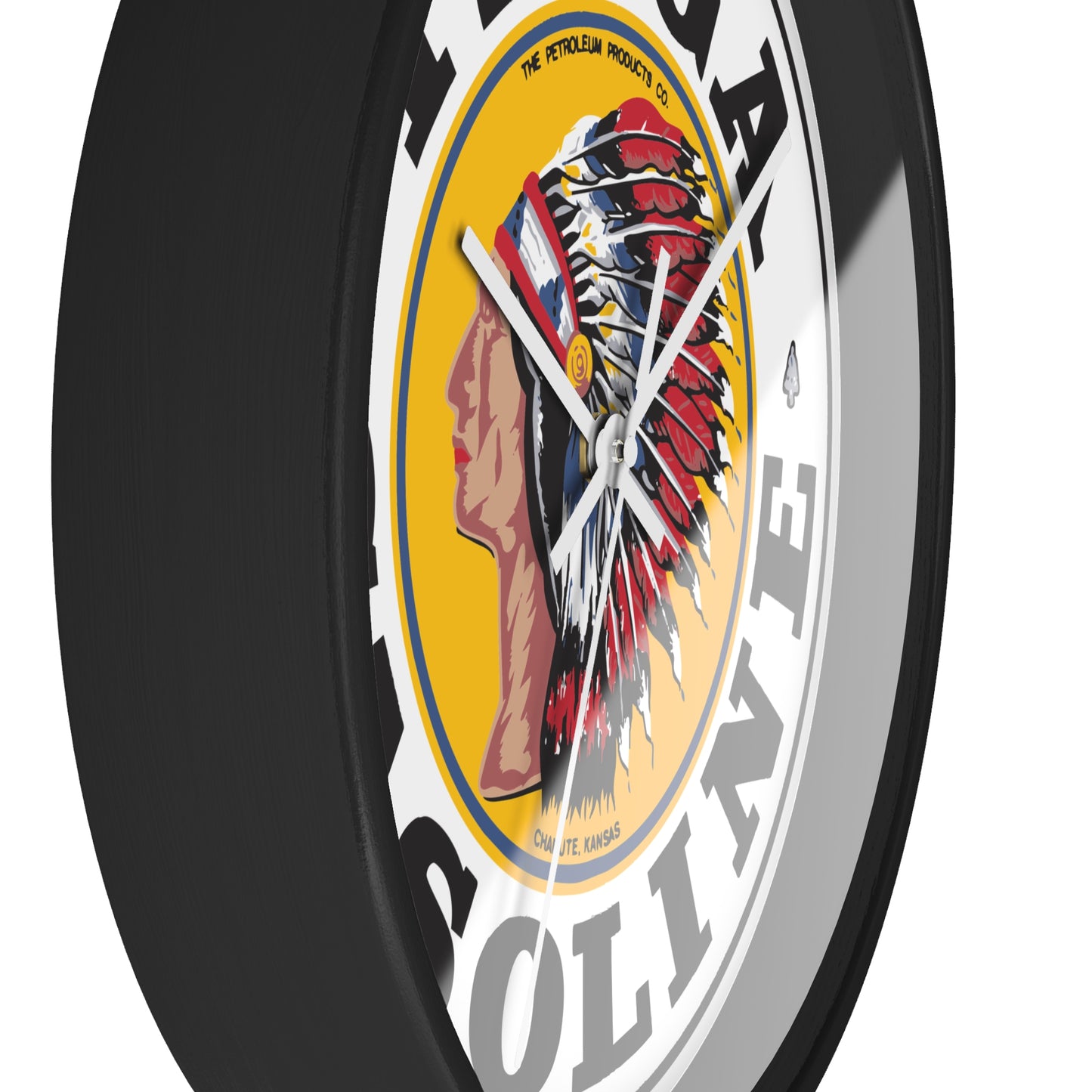 Tioga Gasoline Wall Clock — Vintage Petroliana Gift | The Faded Label Co.