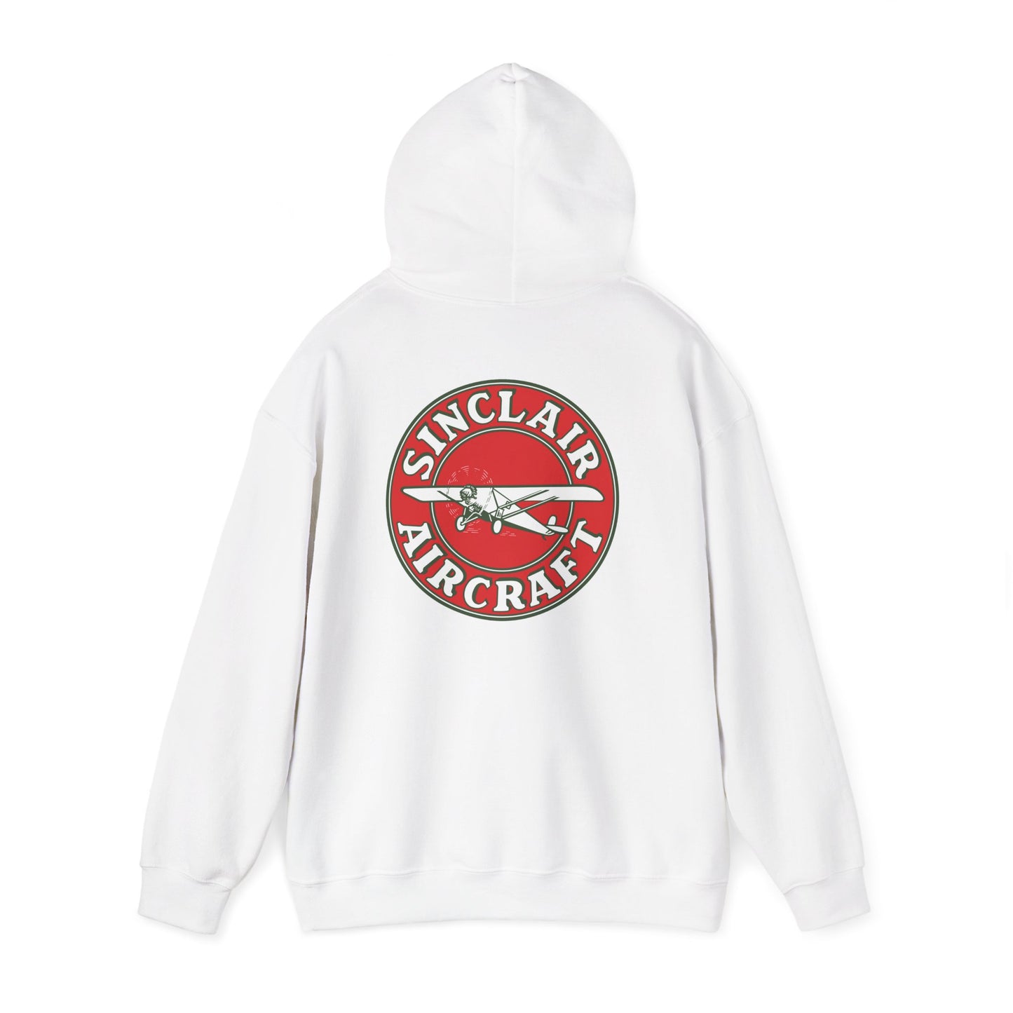Sinclair Aircraft Vintage Logo Hoodie — Retro Aviation Pullover