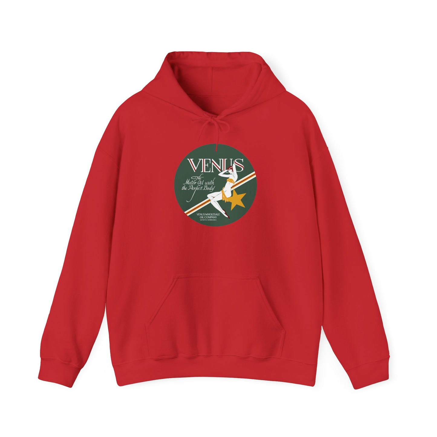 Venus Retro Rocket Hoodie — Vintage Space Pinup Graphic Sweatshirt
