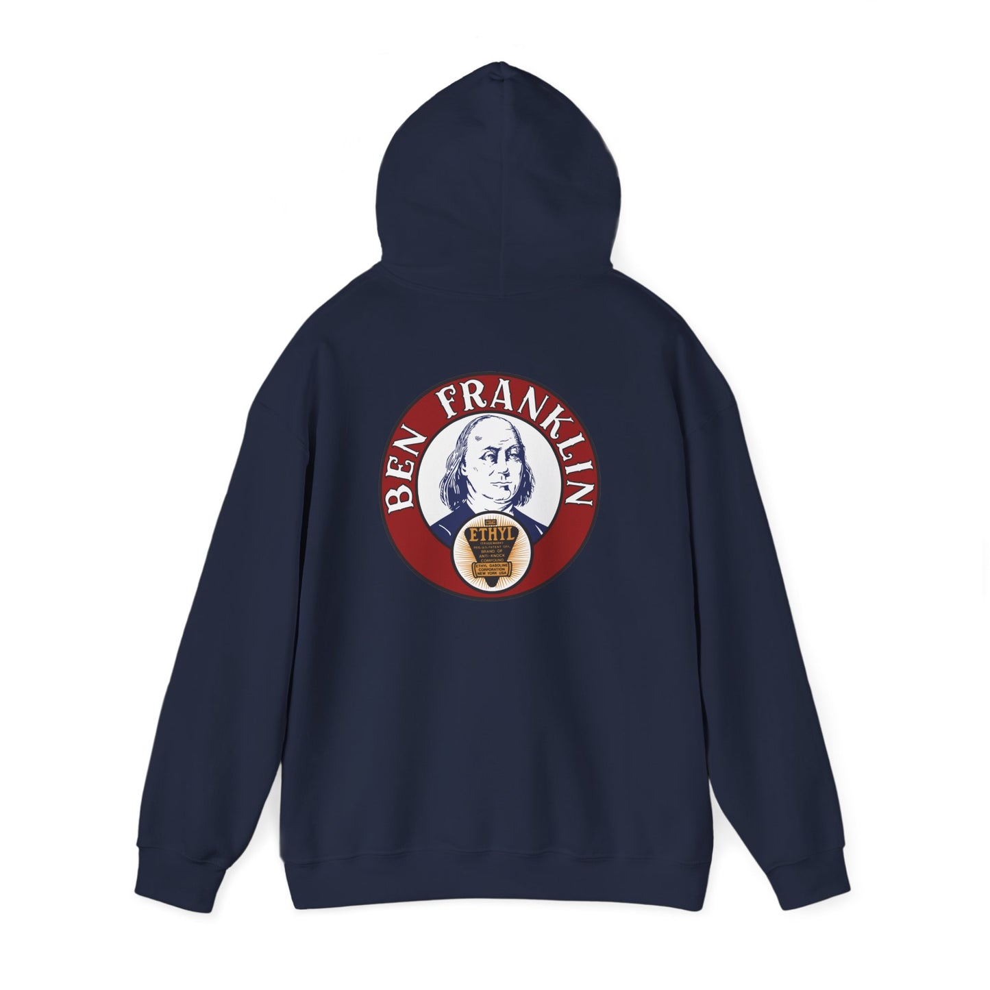 Ben Franklin ethyl Hoodie — Vintage Patriotic Americana Pullover
