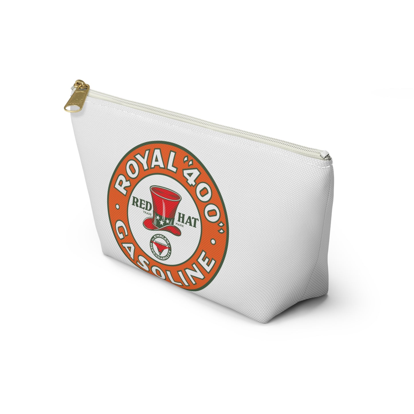 Red Hat Royal 400 Gasoline Accessory Pouch — Vintage Rare Petroliana Gift | The Faded Label Co.