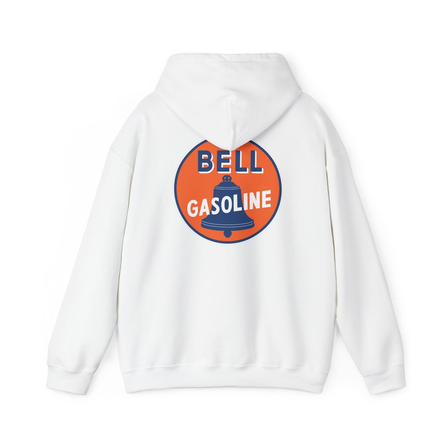 Bell Gasoline Logo Hoodie — Vintage Gas Station Graphic Sweatshirt