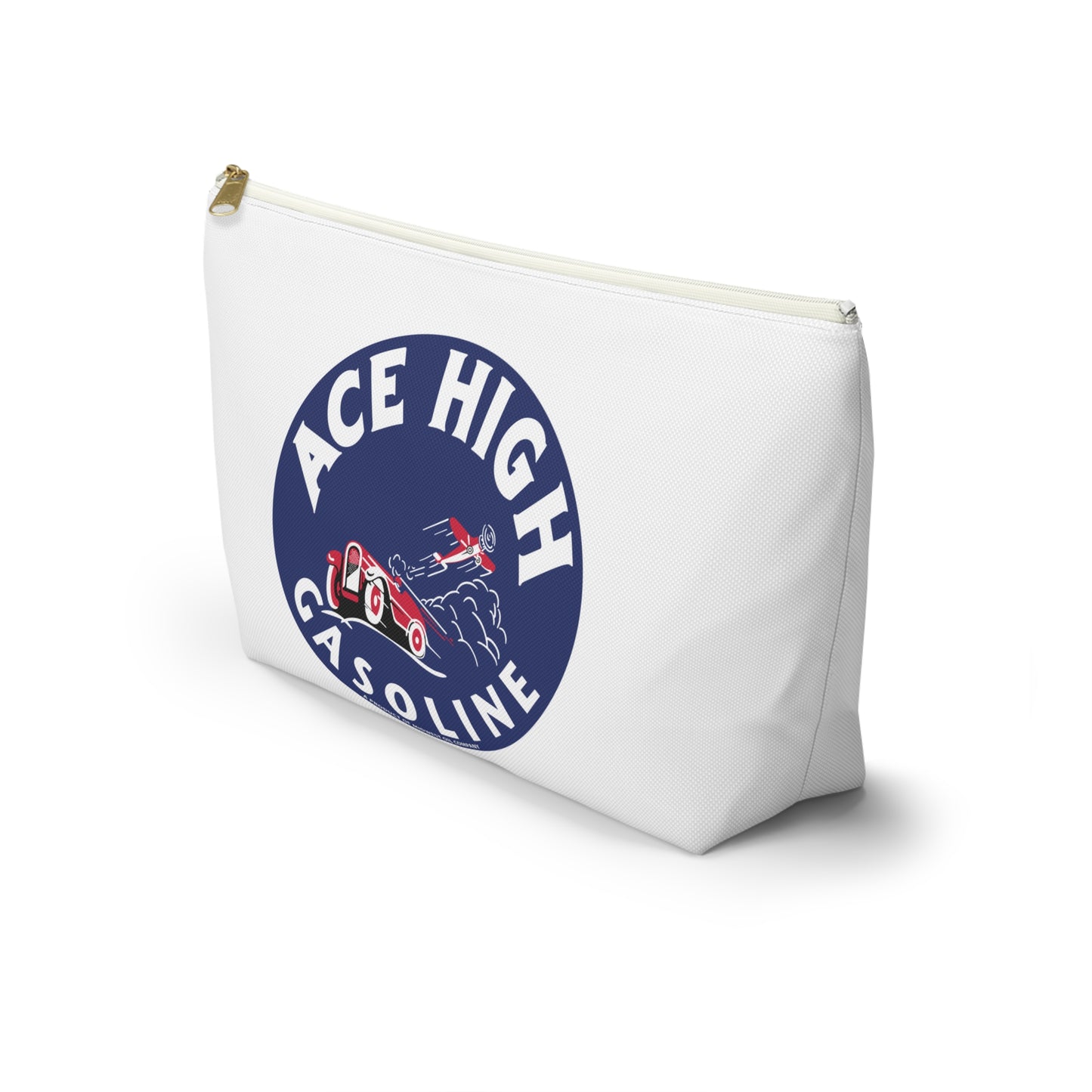 Ace High Gasoline Accessory Pouch — Vintage Petroliana Gift | The Faded Label Co.