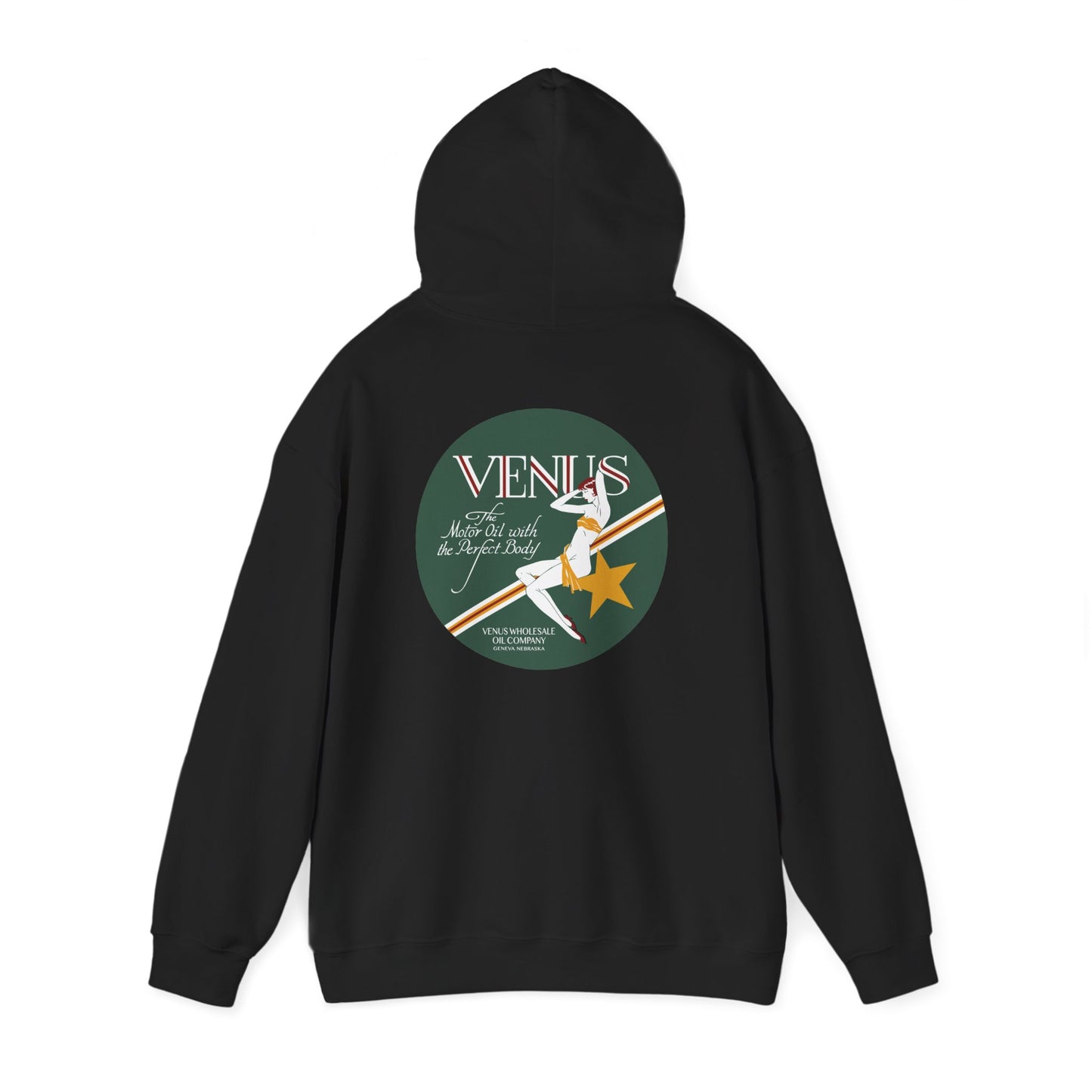 Venus Retro Rocket Hoodie — Vintage Space Pinup Graphic Sweatshirt