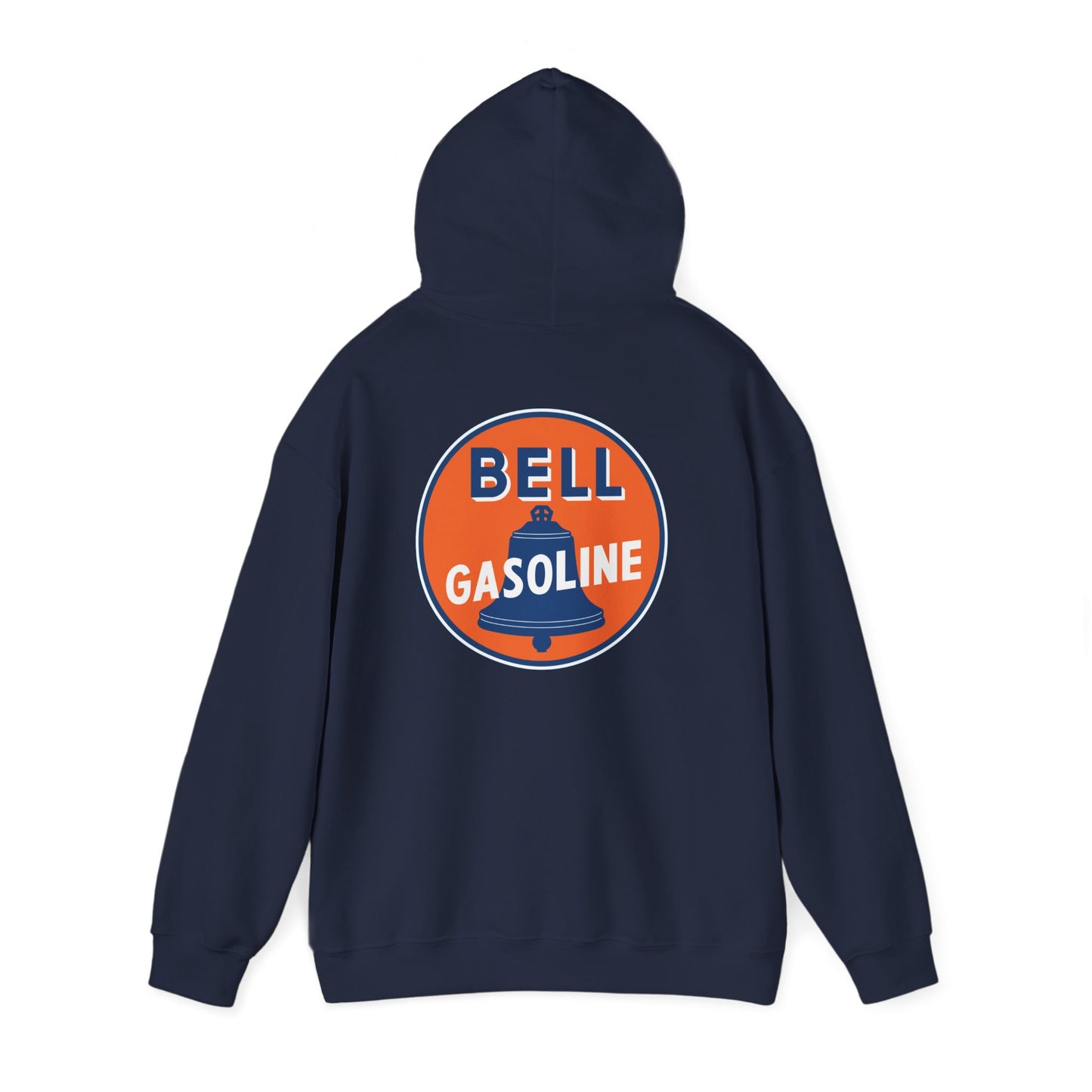 Bell Gasoline Logo Hoodie — Vintage Gas Station Graphic Sweatshirt