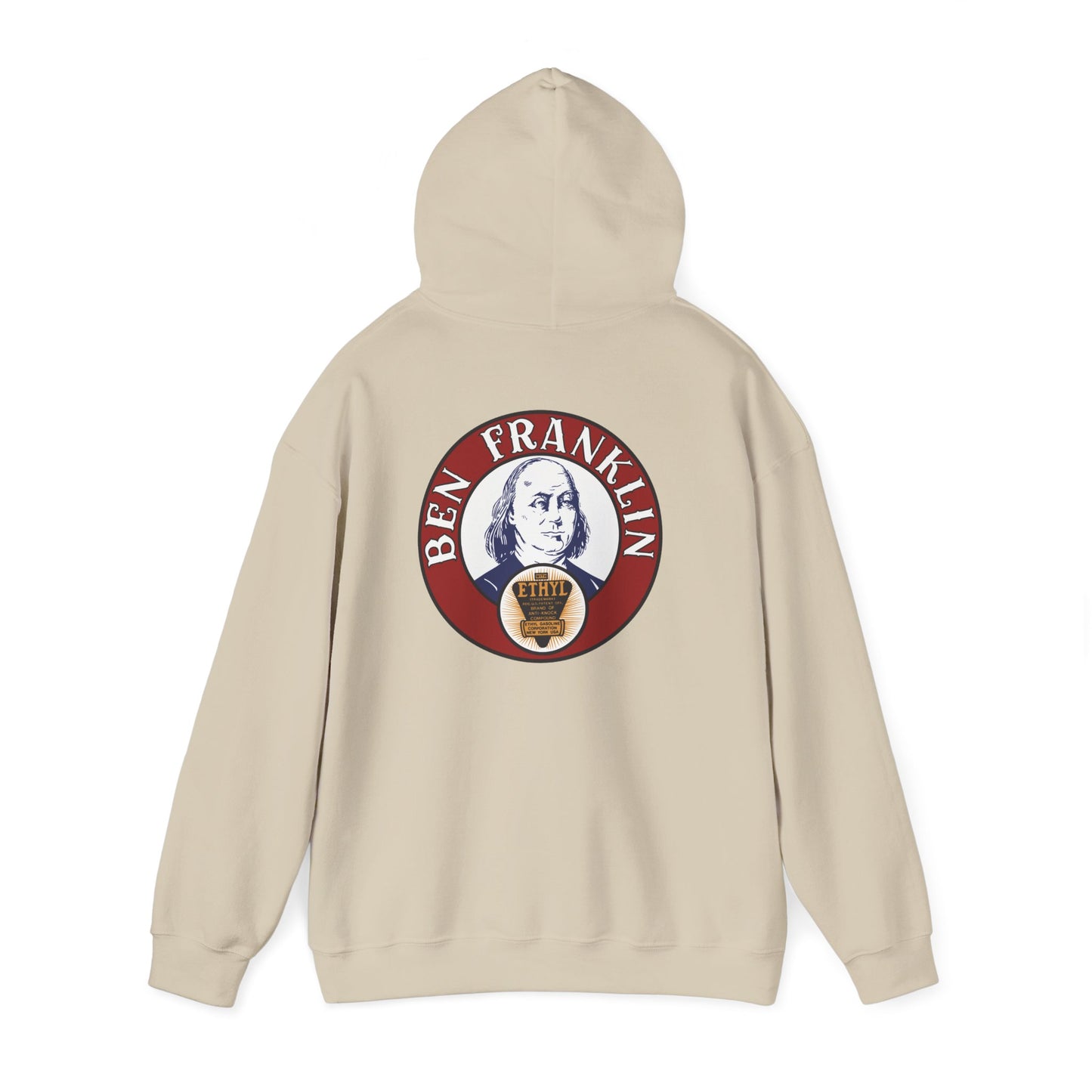 Ben Franklin ethyl Hoodie — Vintage Patriotic Americana Pullover