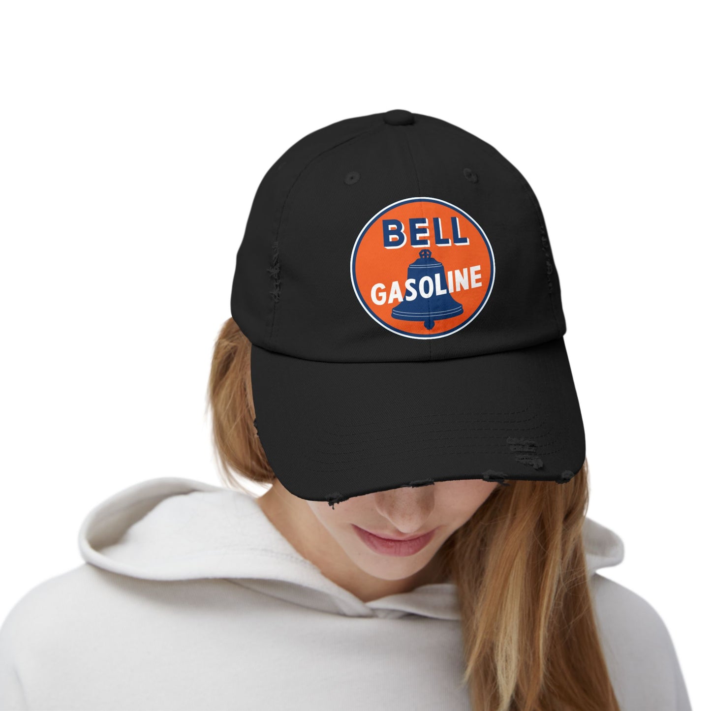Bell Gasoline Distressed Cap — Vintage Route 66 Petroliana Hat | The Faded Label Co.