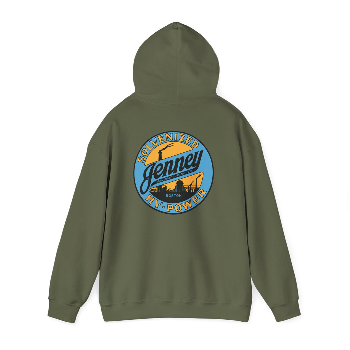 Jenney Hy-Power Hoodie — Vintage Boston Petroliana | The Faded Label Co.