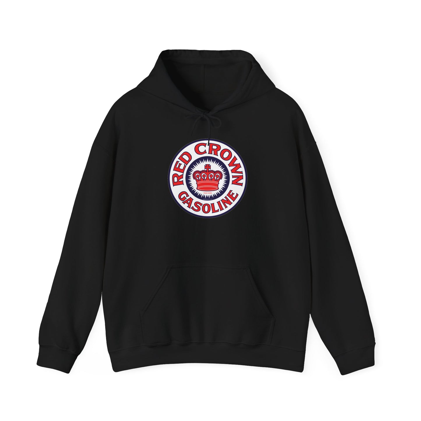 Red Crown Gasoline Logo Hoodie — Vintage Retro Gas Station Pullover