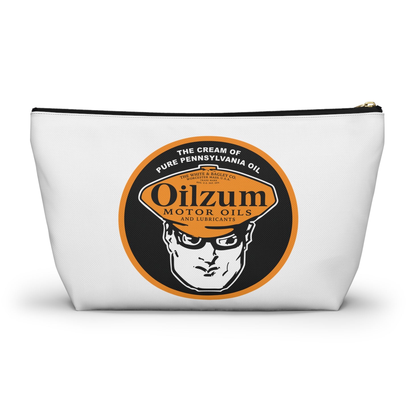Oilzum Accessory Pouch — Vintage Racing Motor Oil Petroliana Gift | The Faded Label Co.