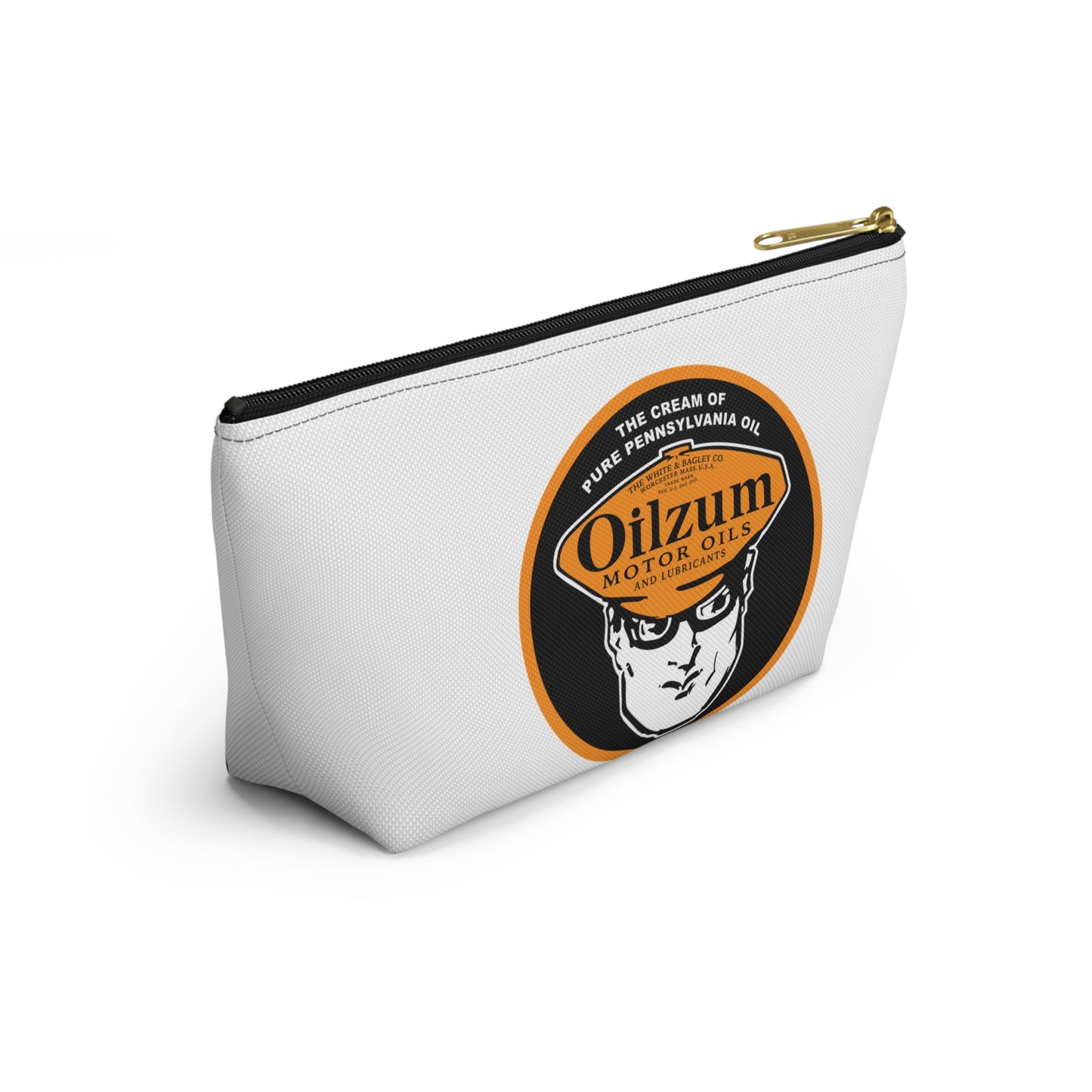 Oilzum Accessory Pouch — Vintage Racing Motor Oil Petroliana Gift | The Faded Label Co.