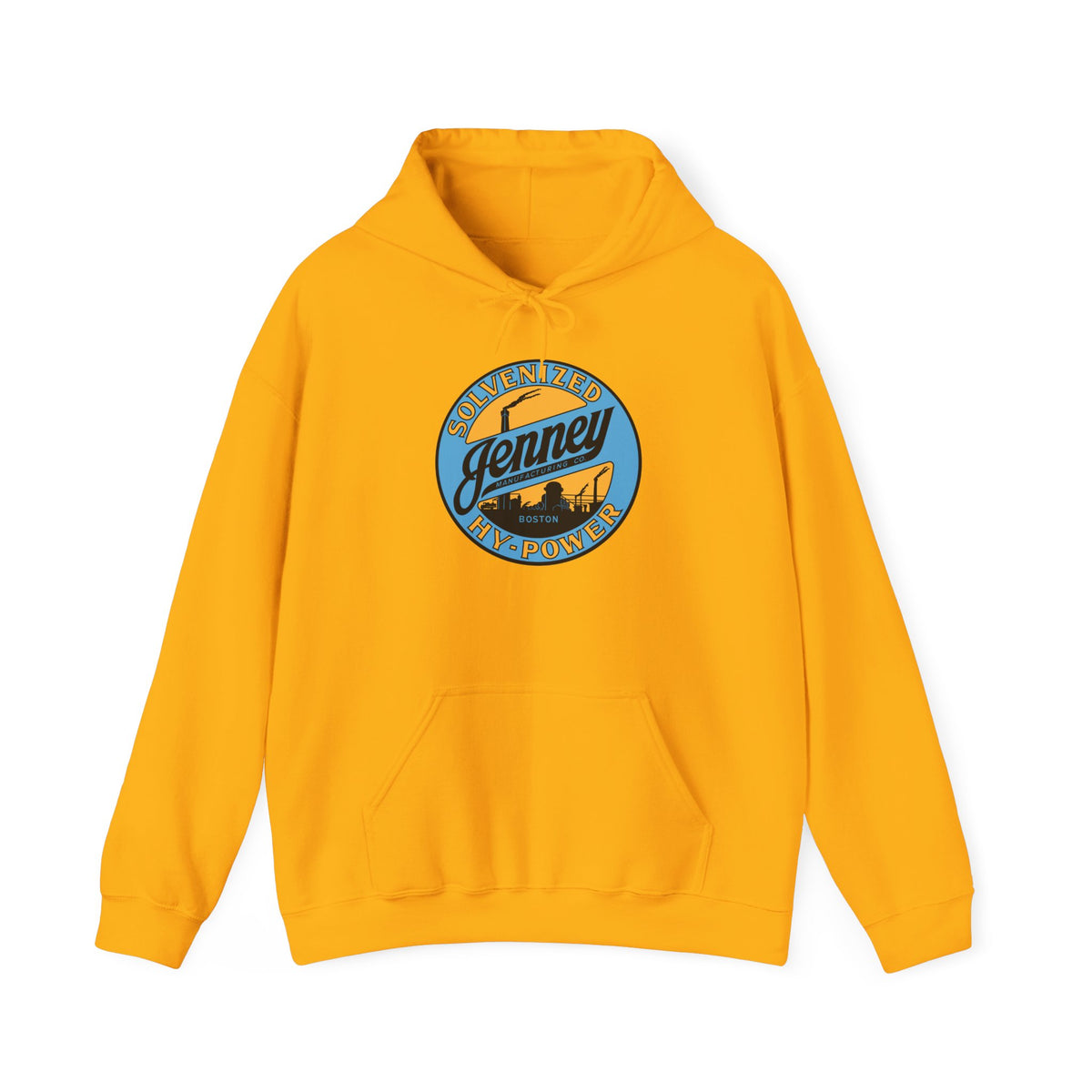 Jenney Hy-Power Hoodie — Vintage Boston Petroliana | The Faded Label Co.