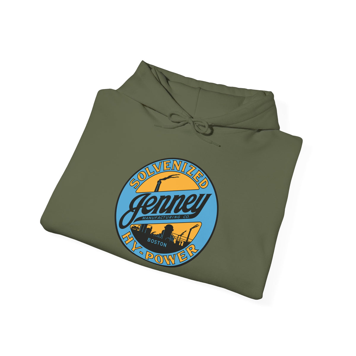 Jenney Hy-Power Hoodie — Vintage Boston Petroliana | The Faded Label Co.