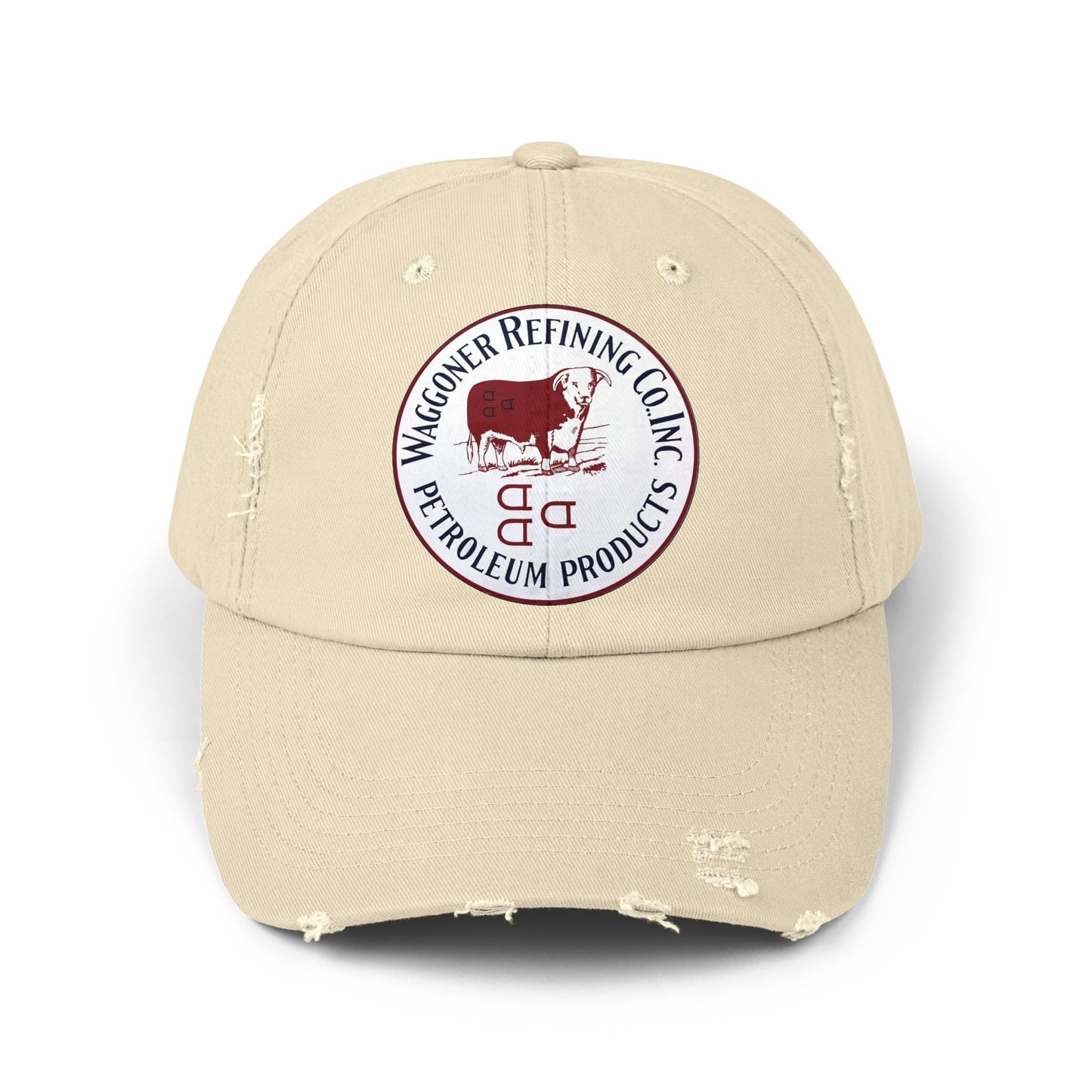 Waggoner Refining Co. distressed trucker hat back strap — vintage Texas petroliana — The Faded Label Co.