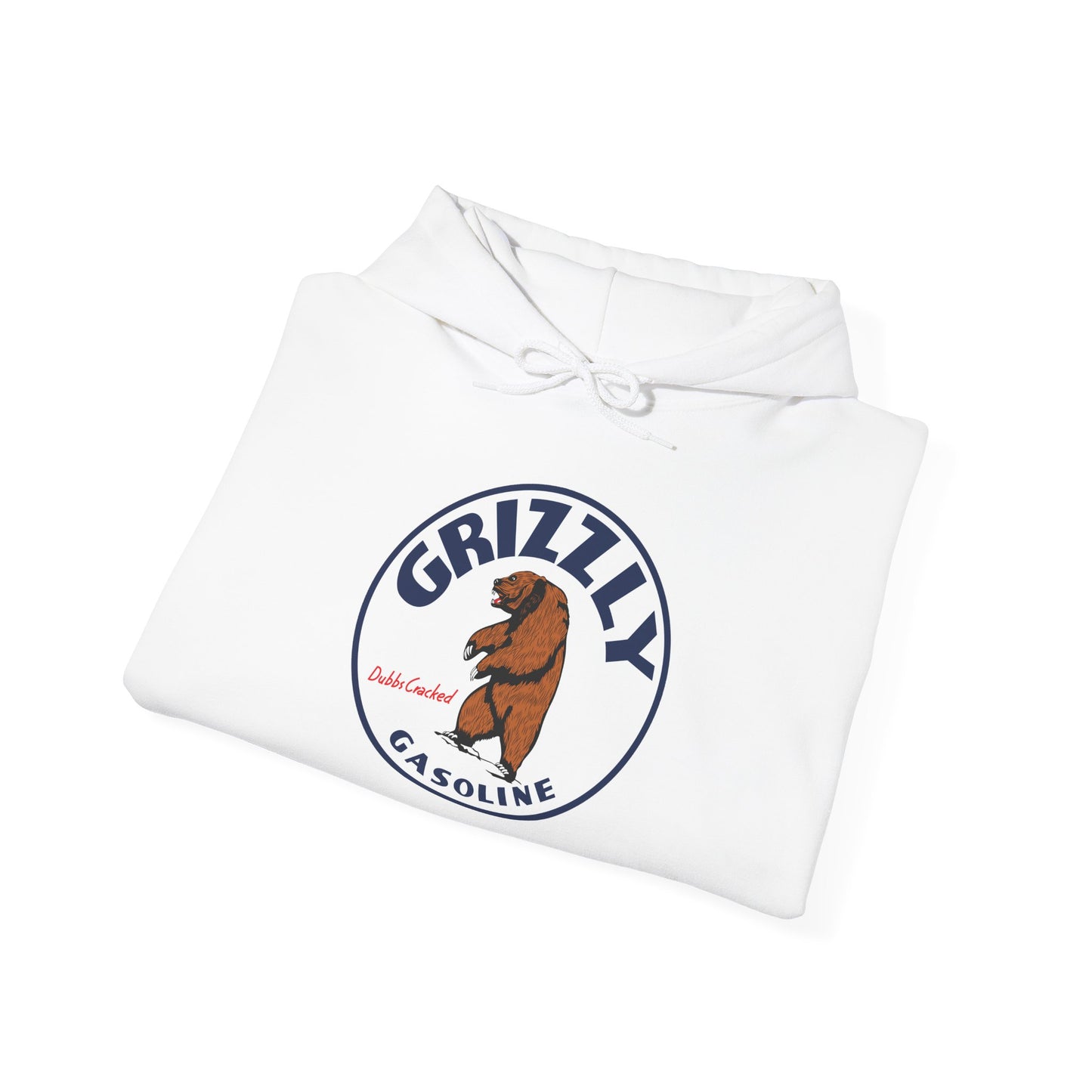 Grizzly Gasoline Logo Hoodie – Retro Bear Graphic Sweatshirt