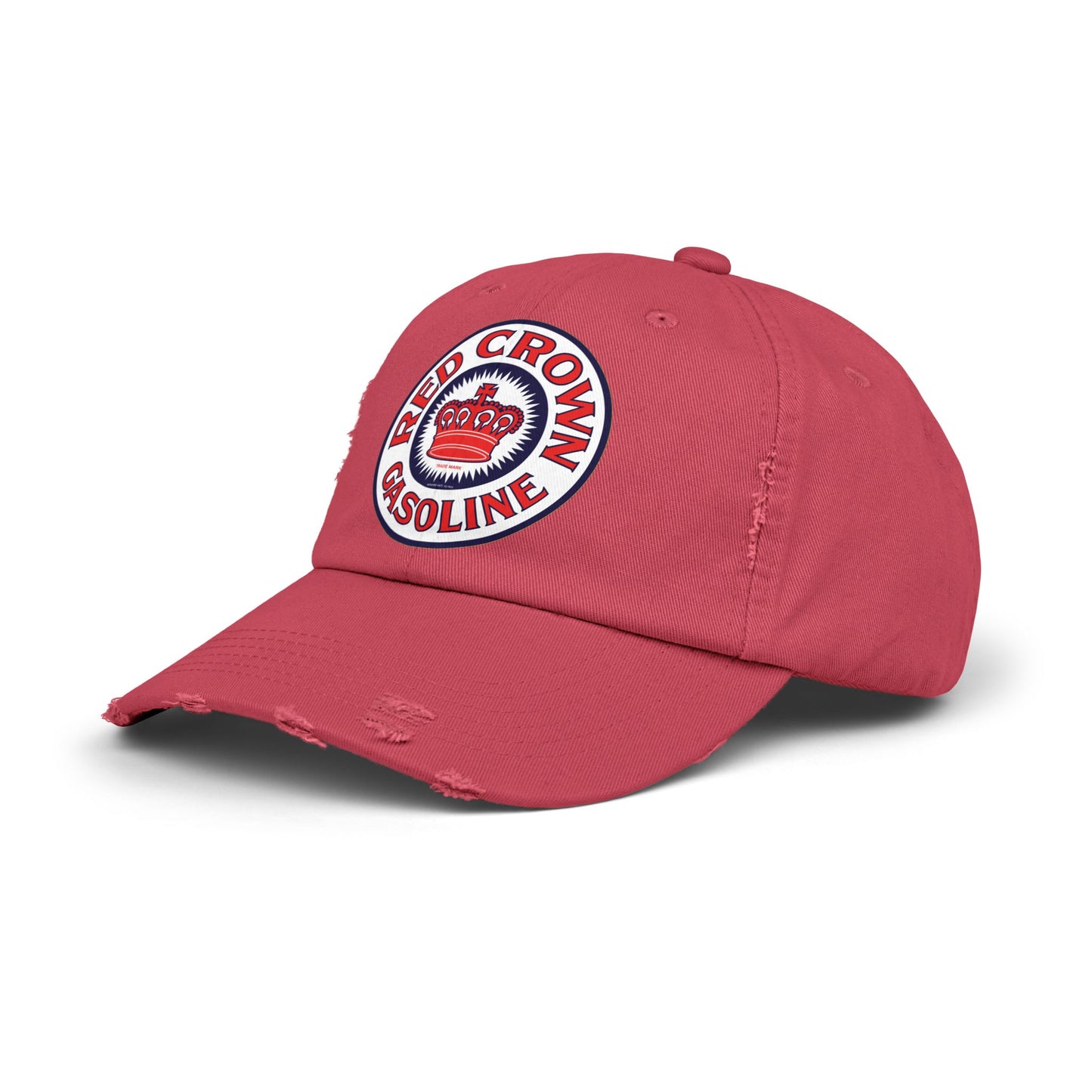 Red Crown Gasoline Distressed Cap — Vintage Standard Oil Petroliana Hat | The Faded Label Co.