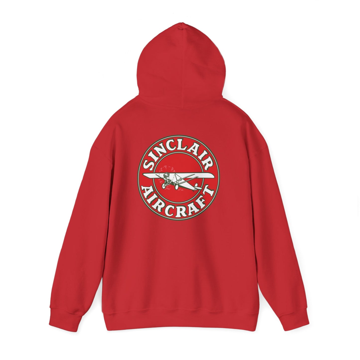 Sinclair Aircraft Vintage Logo Hoodie — Retro Aviation Pullover
