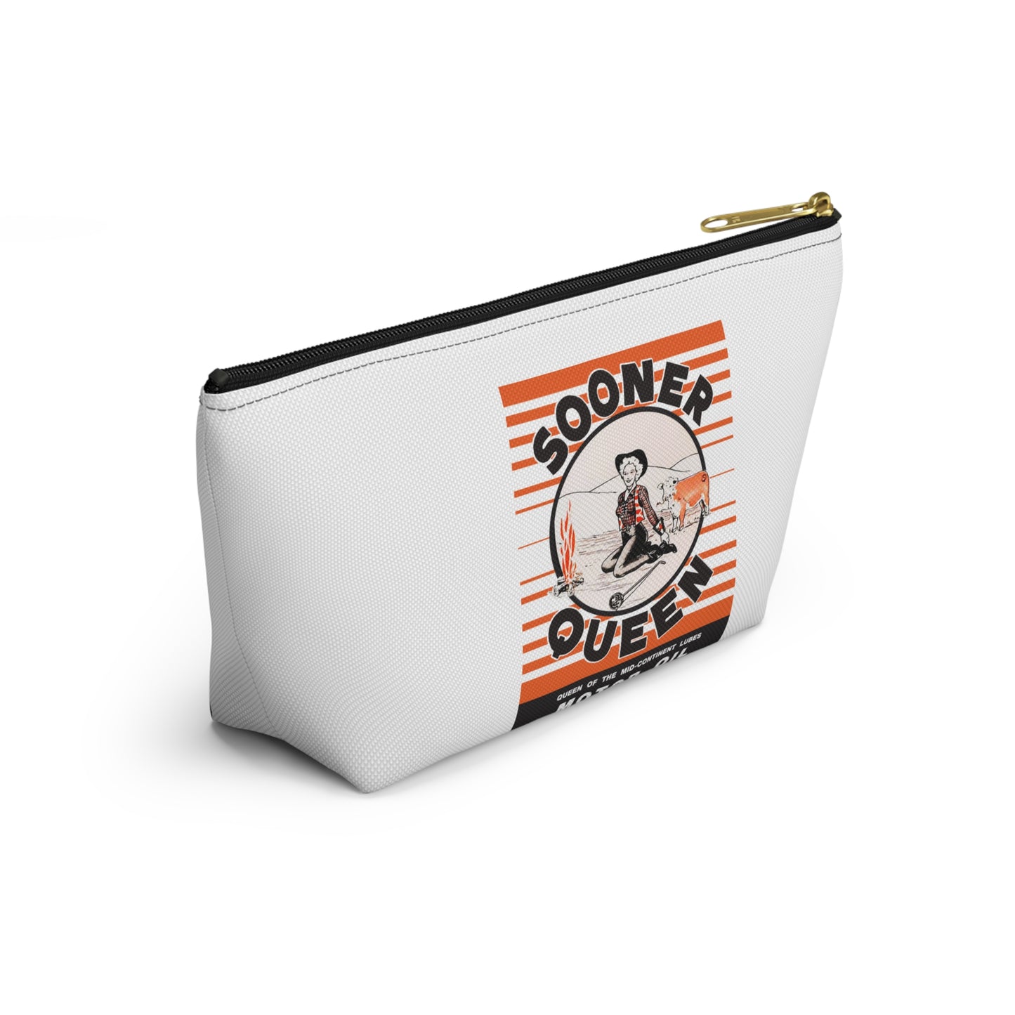 sooner queen Accessory Pouch w T-bottom