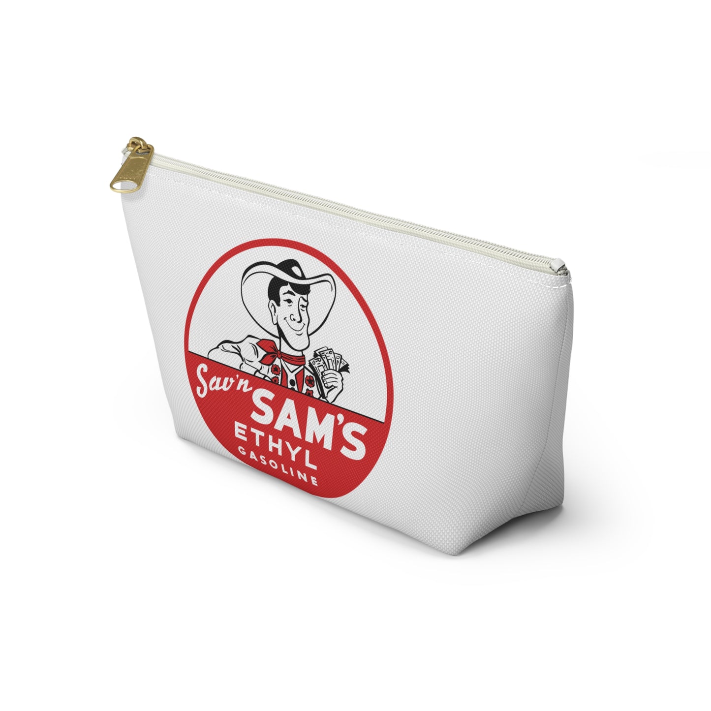Sam's Ethyl Gasoline Accessory Pouch — Vintage Petroliana Gift | The Faded Label Co.