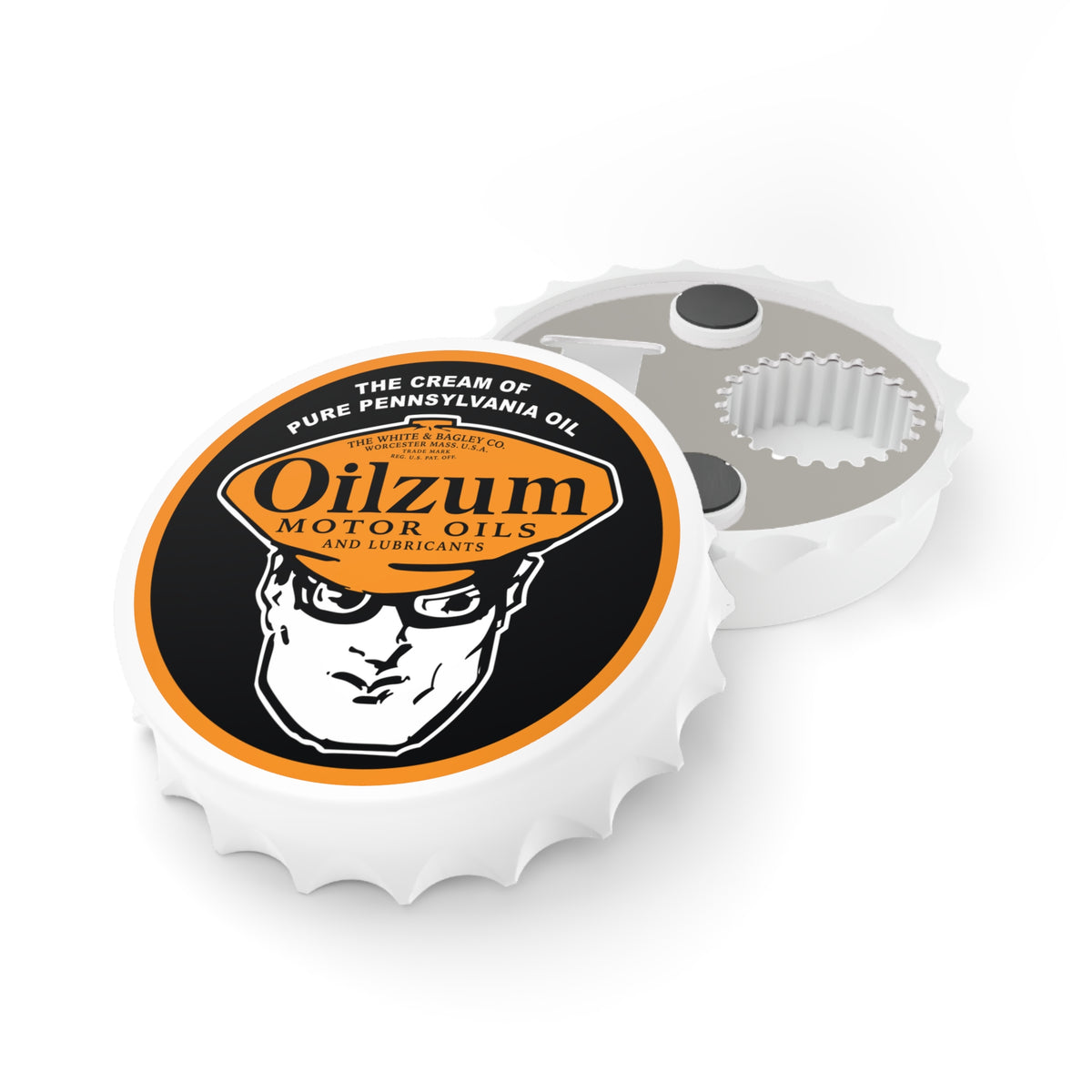 Oilzum Bottle Opener — Vintage Racing Motor Oil Petroliana Gift | The Faded Label Co.