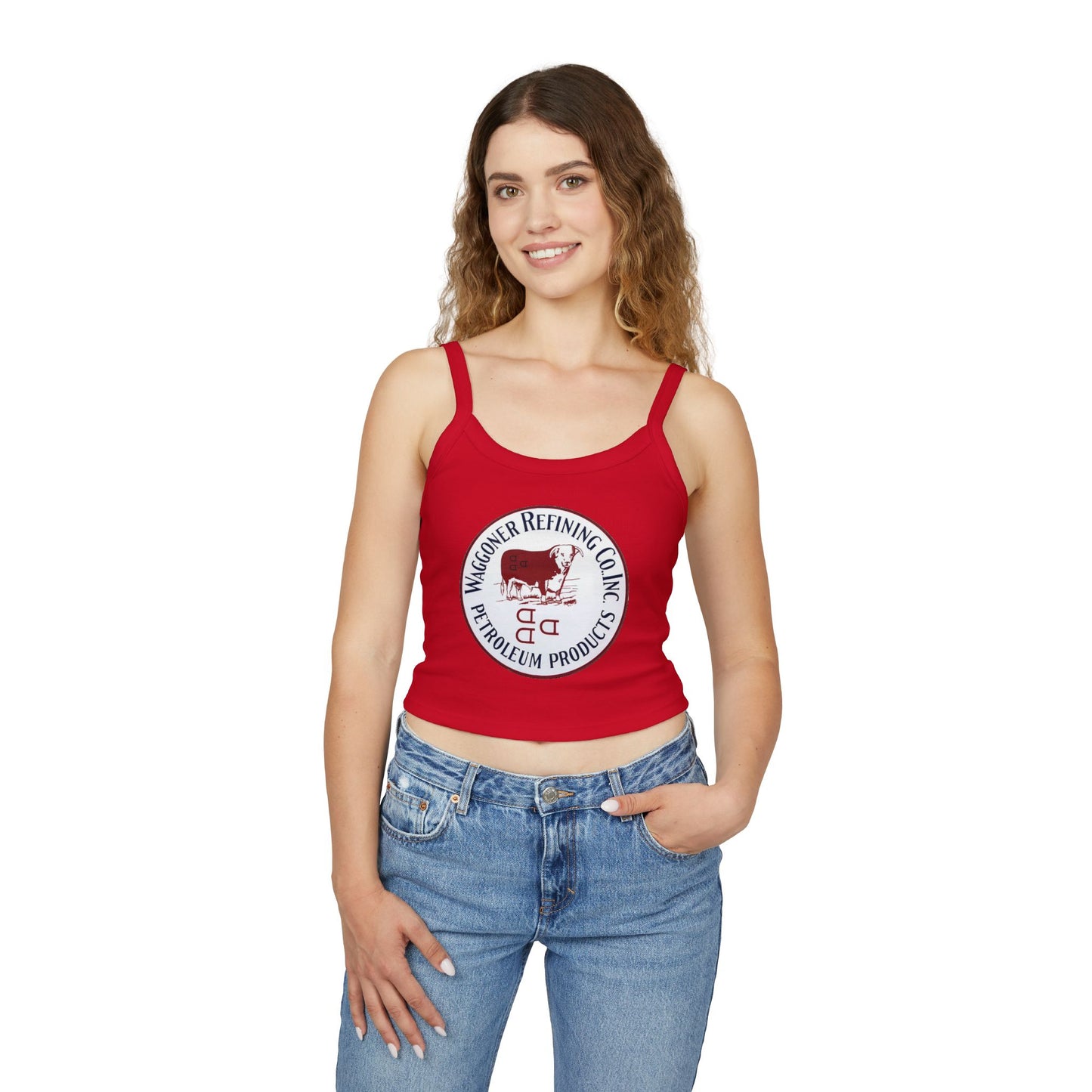 Waggoner Refining Co. Crop Tank — Vintage Texas Petroliana Gift | The Faded Label Co.