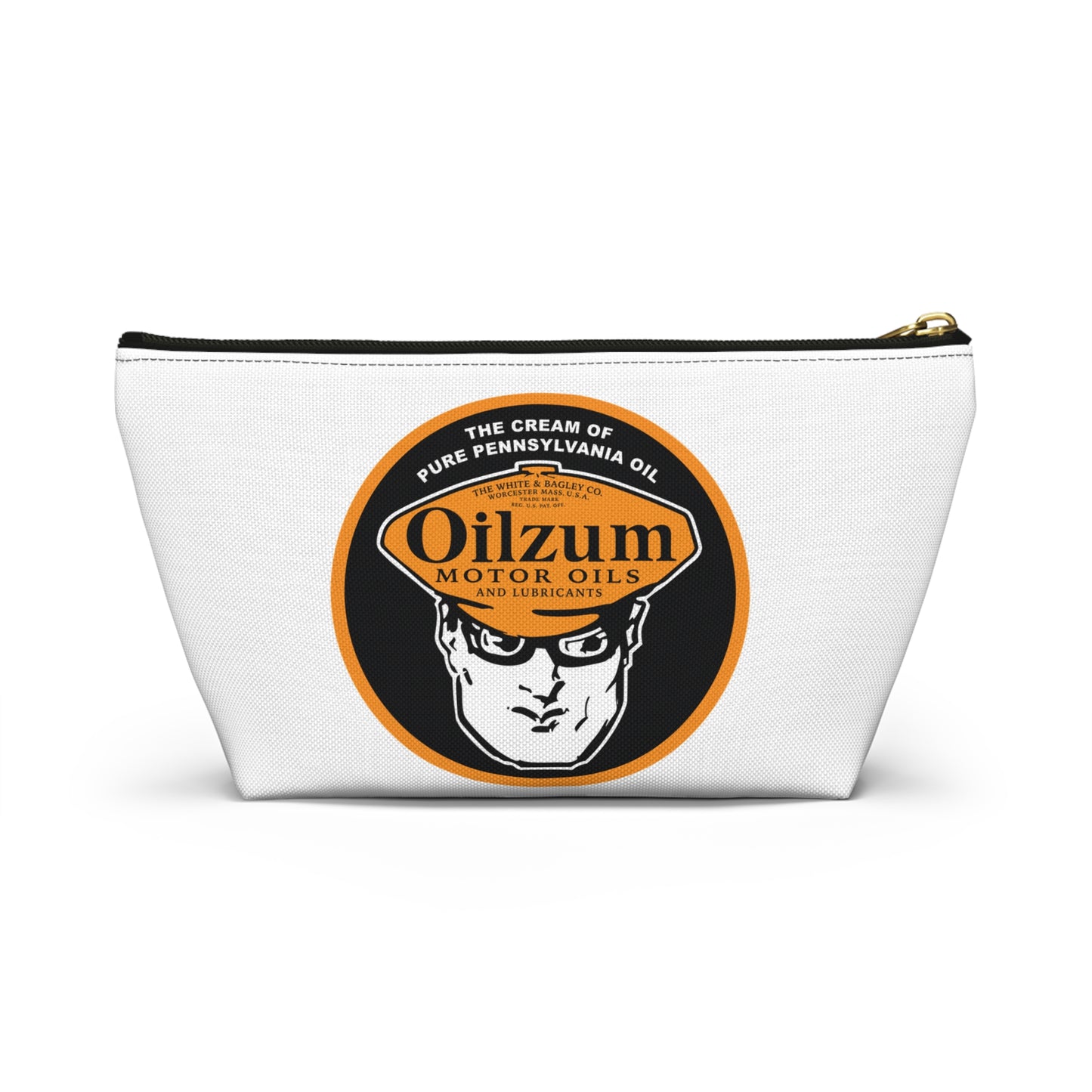 Oilzum Accessory Pouch — Vintage Racing Motor Oil Petroliana Gift | The Faded Label Co.