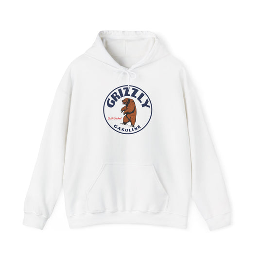 Grizzly Gasoline Hoodie — Vintage Dubbs Cracked Petroliana | The Faded Label Co.