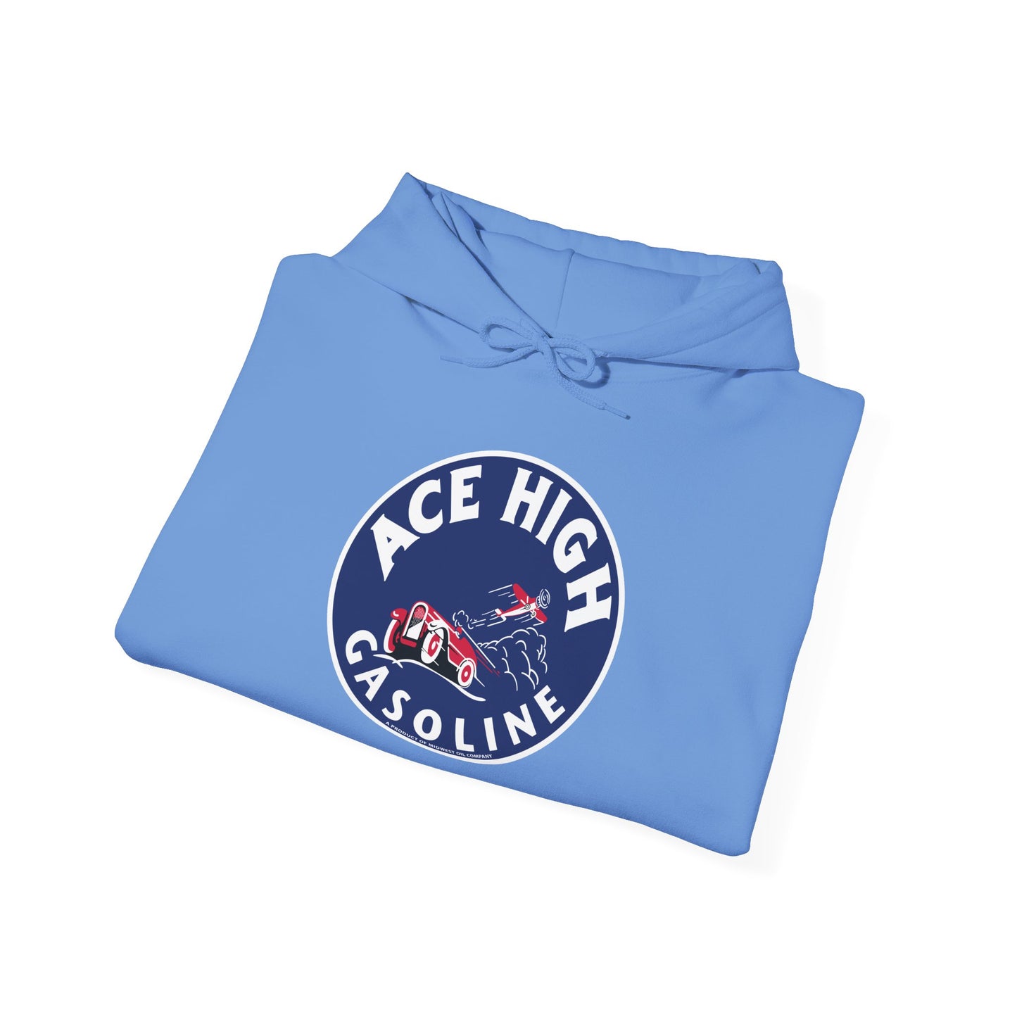 Ace High Gasoline Hoodie — Vintage Racing Logo Pullover