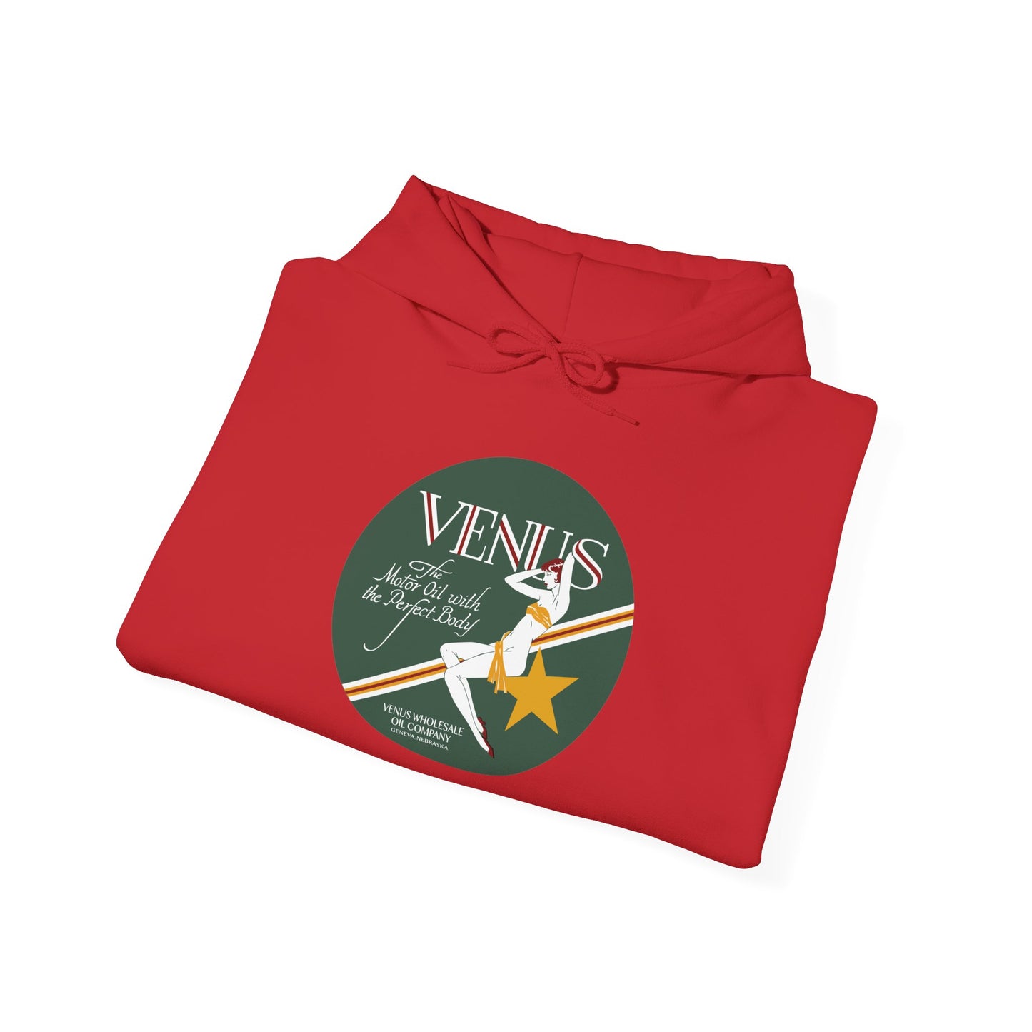 Venus Retro Rocket Hoodie — Vintage Space Pinup Graphic Sweatshirt