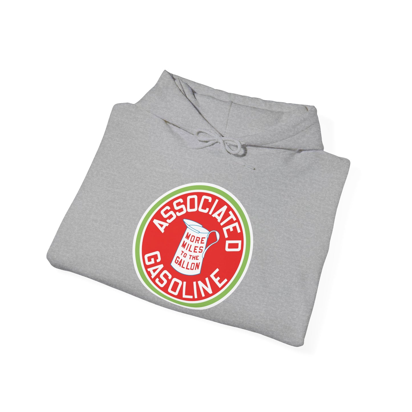 Associated Gasoline Gasoline Logo Hoodie — Vintage Retro Petrol Patch